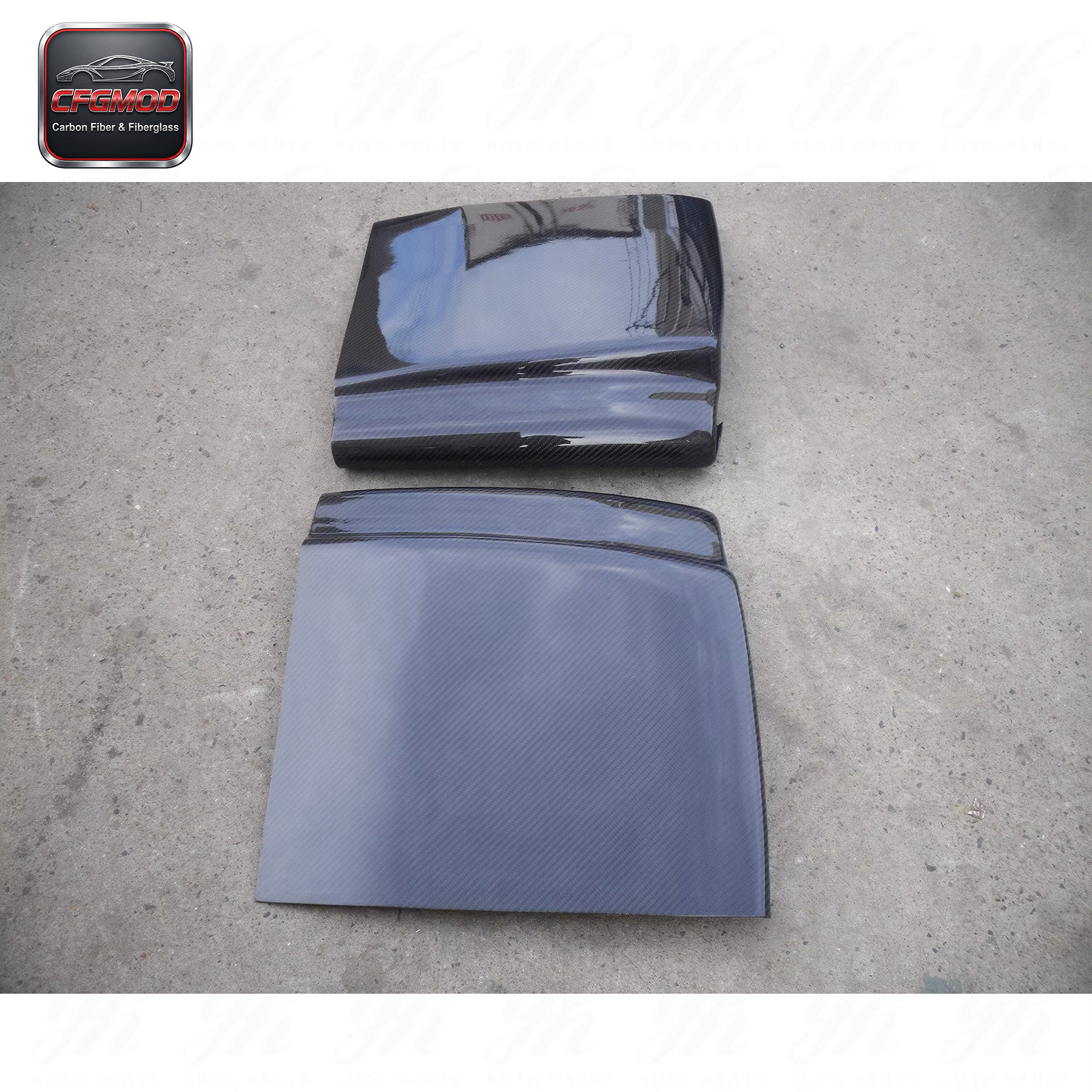 For CF Universal Rear Bumper Side Diffuser (Fit All Models for EVO & Subaru) Carbon Fiber — 8