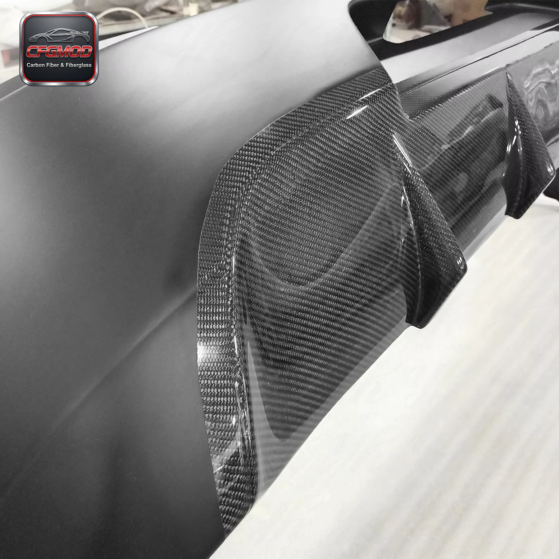 New High Quality Glass Fiber 2003-2007 Lancer Evolution 8 9 JDM OEM Style Rear Bumper with Excellent Fitment — 5