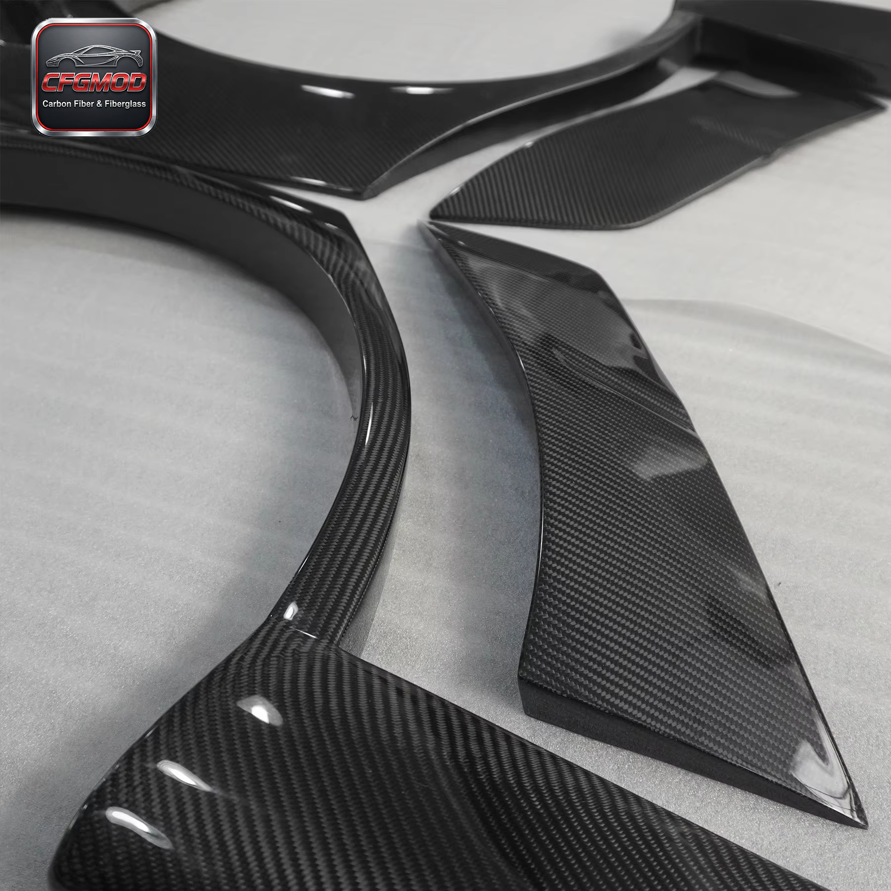 Brand Black FRP Carbon Fiber 2006-2007 Mitsubishi EVO 8 9 VC VTX Cyber Rear Over Fender — 6