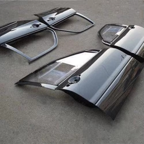 Carbon Fiber EVO 8 9 VC Rear and Front Door 4pcs for Mitsubishi Lancer GRB STI Model Black — 2