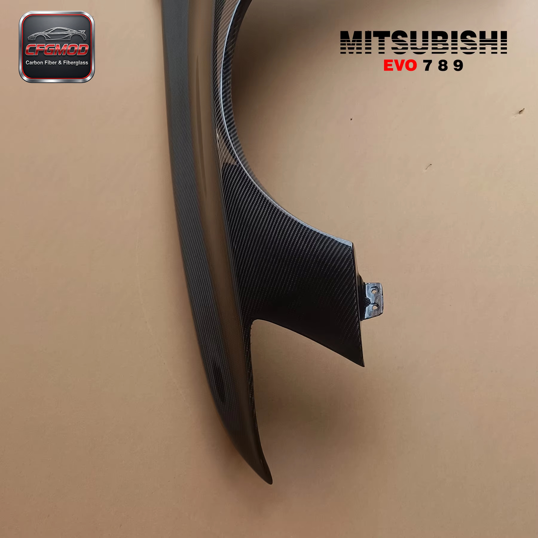 5PCS Voltex Style Carbon Fiber Rear Diffuser with Fitting Kits for Mitsubishi Lancer Evolution EVO 9 IX CT9A Bodykit — 8