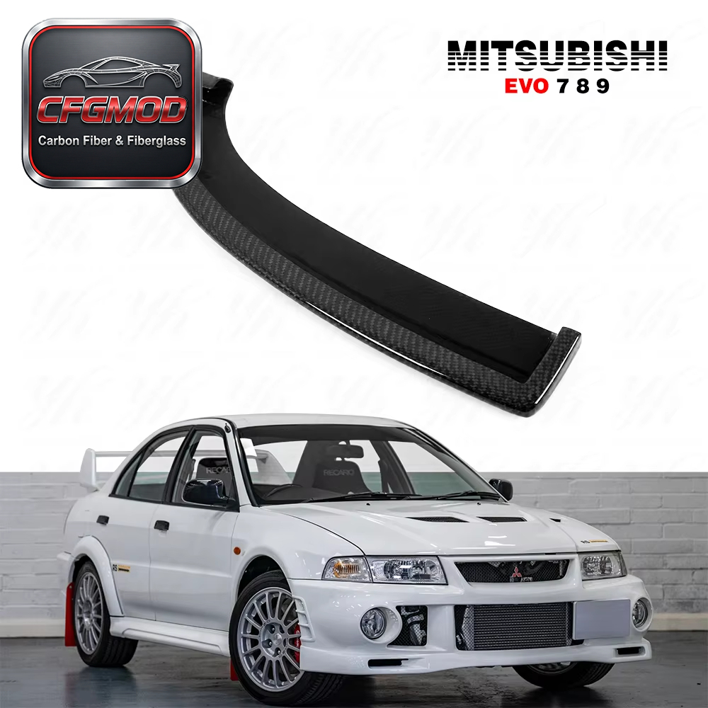 Carbon Fiber Evolution EVO 7 8 9 MR RB DAMD Rear Bumper Extension Spat (Pair) CF — 4