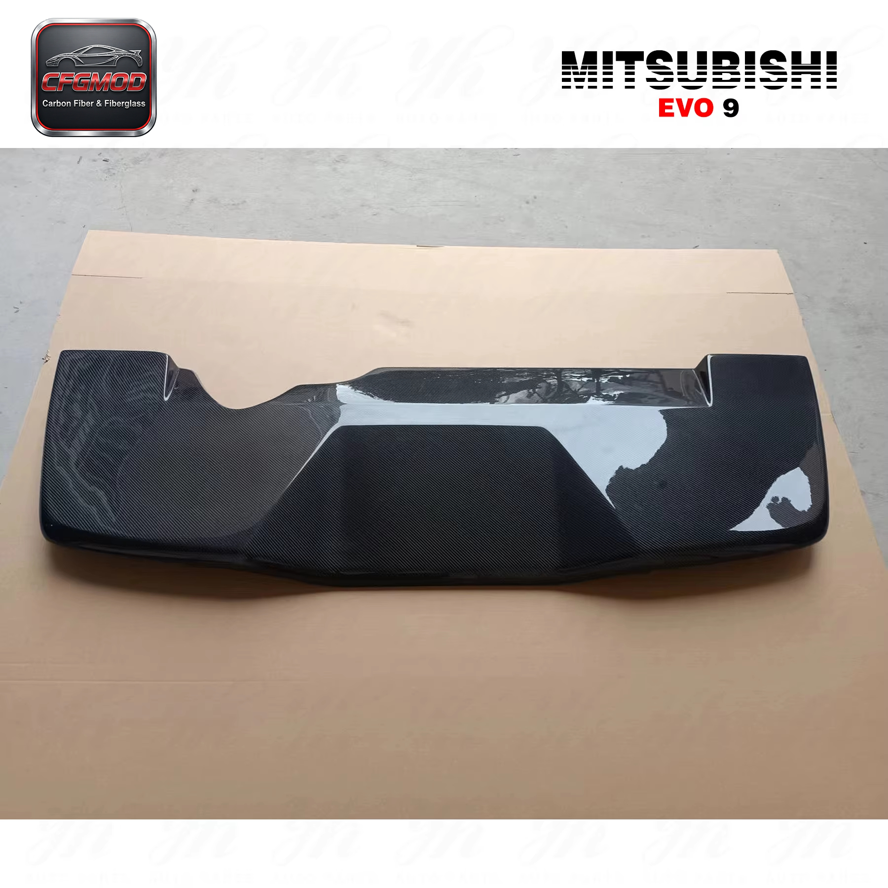1989-1992 Mitsubishi Lancer EVO 9 JDM VTX Style Rear Diffuser Carbon Fiber High Quality Easy Installation — 8