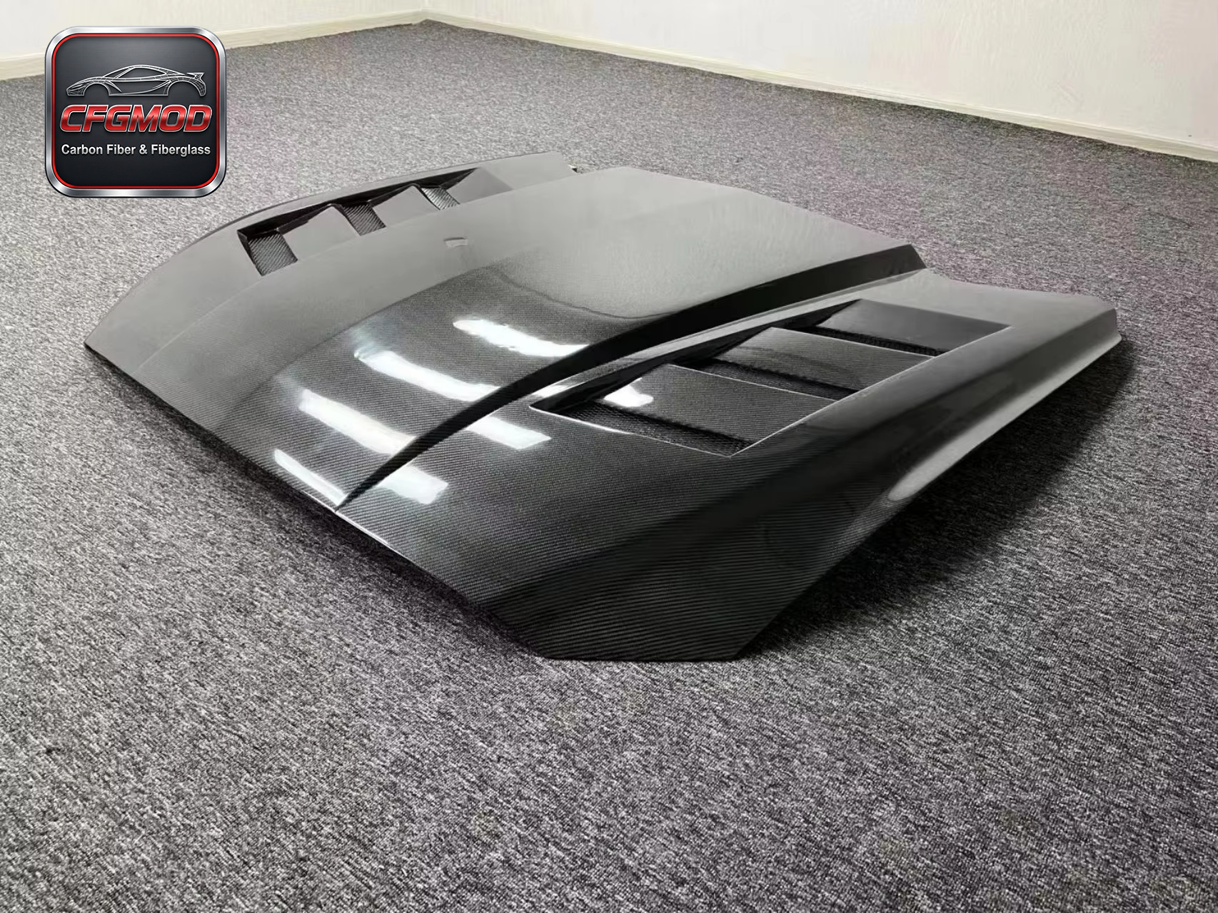AC Style Carbon Fiber Rear Bumper Lip Diffuser for 2015-2017 Ford Mustang Tuning Parts — 8