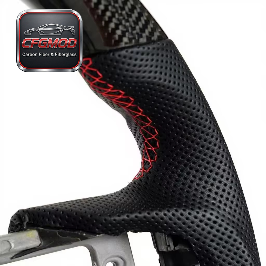 For Mustang Modification Upgrade Racing Sports Flat-Bottom Car Steering Wheel Assembly for OLIVER — 10