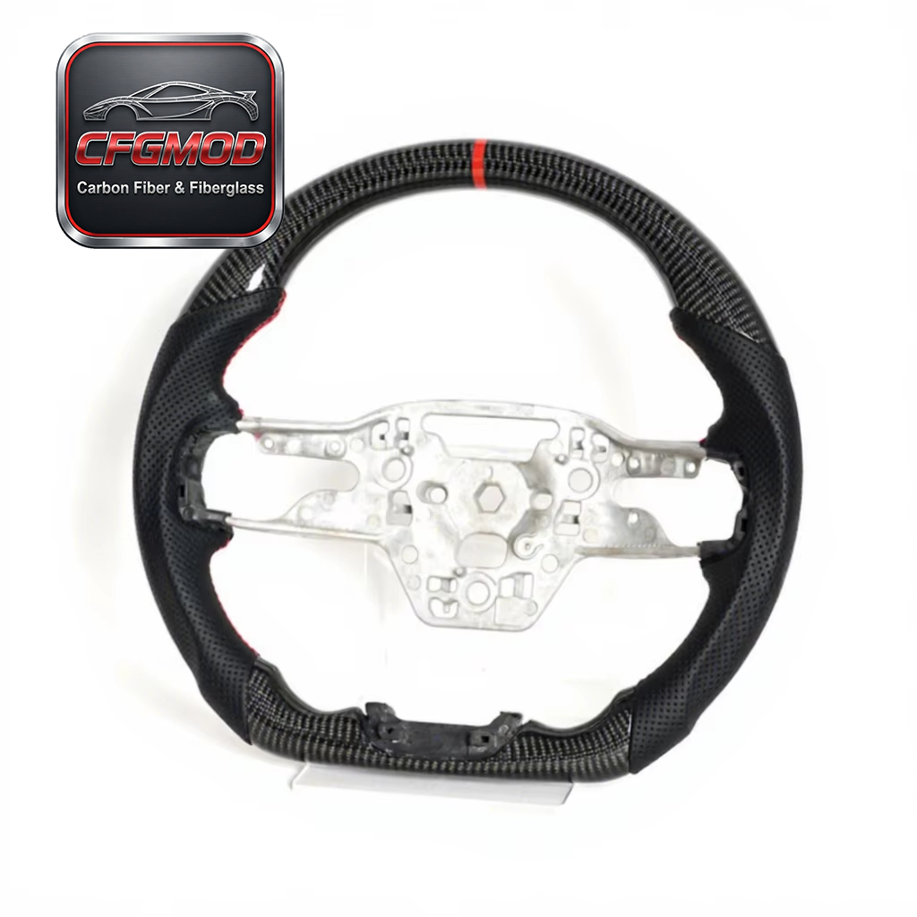 Cross-Border Best-Selling Custom Carbon Fiber Car Steering Wheel for 2024+ for Mustang S650 OLIVER — 2