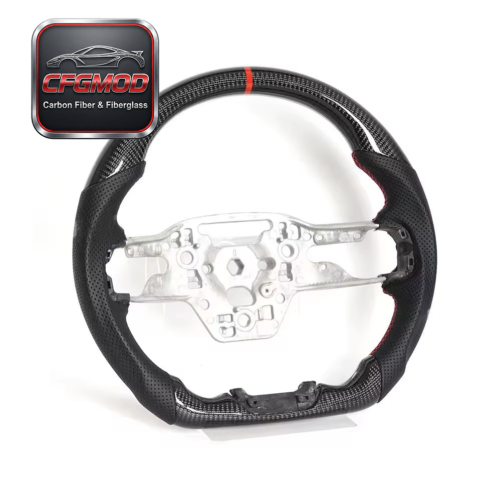 Cross-Border Best-Selling Custom Carbon Fiber Car Steering Wheel for 2024+ for Mustang S650 OLIVER — 5