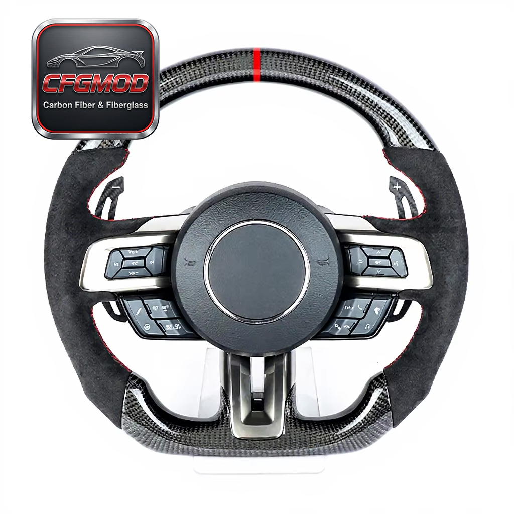 For Ford 2015-2023 Mustang Shelby GT350 GT500 Magnetic Shift Paddle Hollowed-out Extended Style FUTA Model — 3