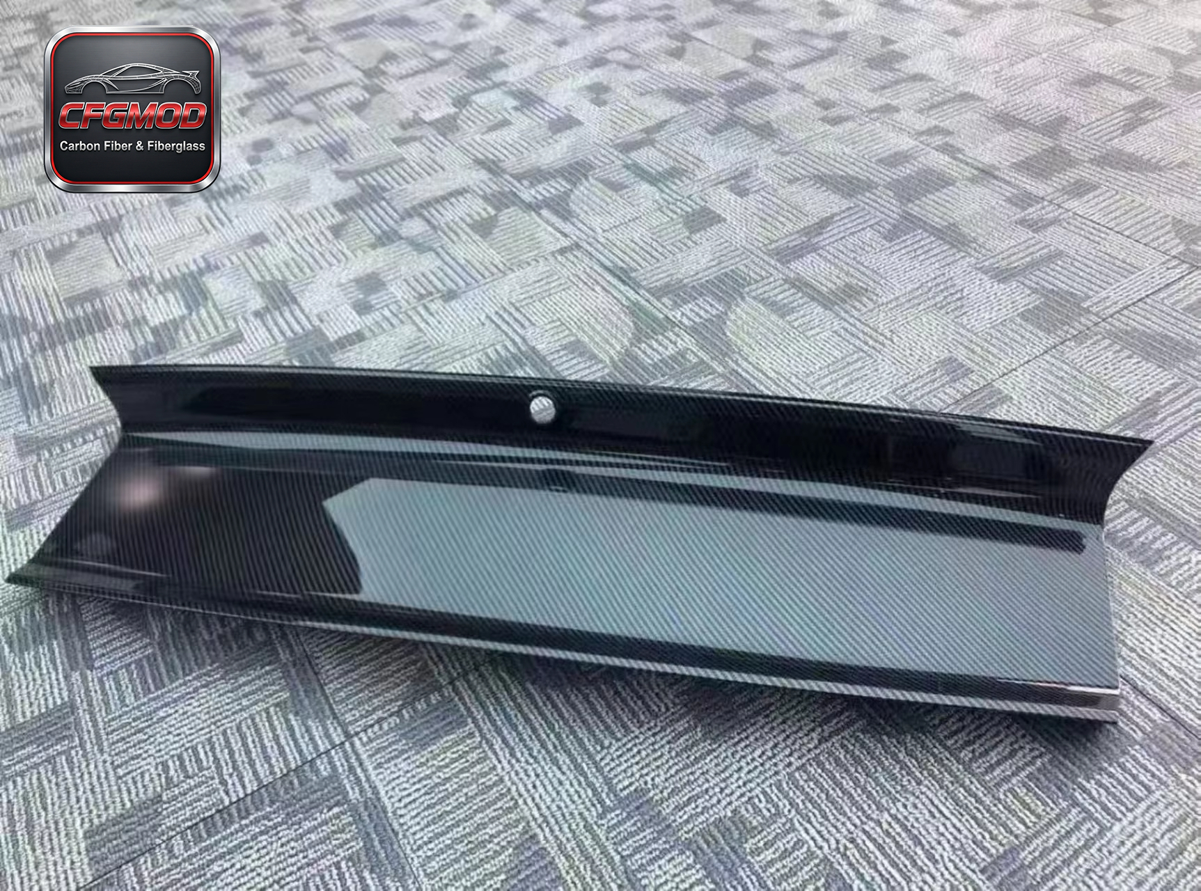 Carbon Fiber Rear Trunk Lid Cover Replacement for 2015-2023 Ford Mustang Tuning Parts — 6