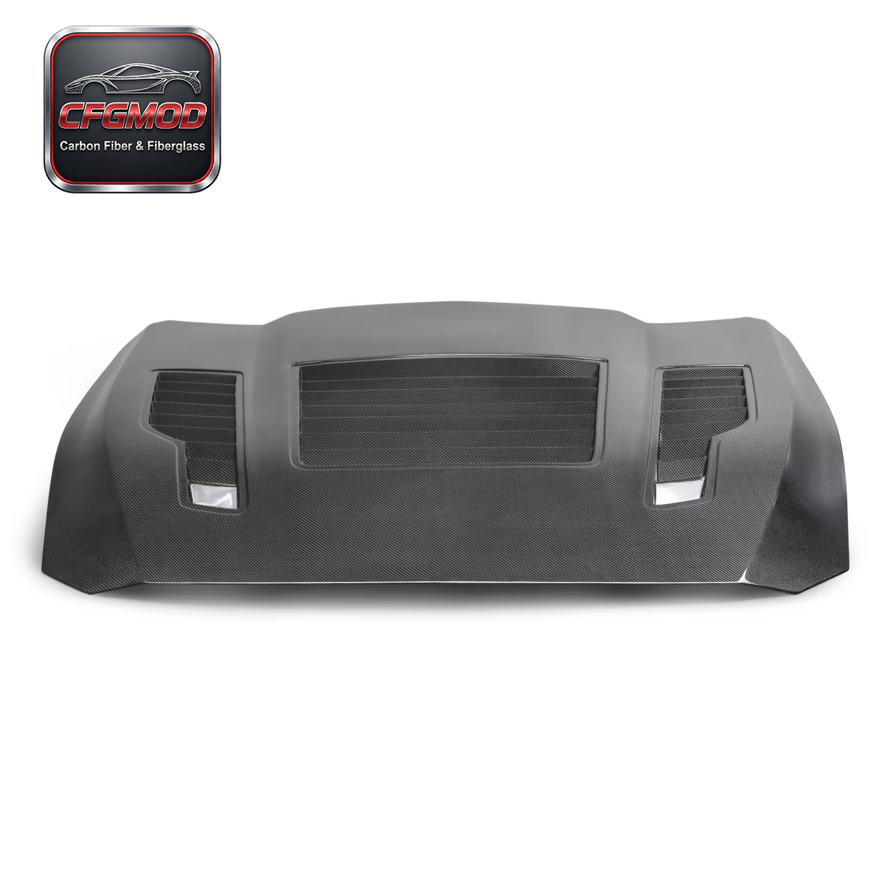 AC Style Vented Carbon Fiber Front Engine Hood Bonnet for 2024+ Ford Mustang S650 — 7
