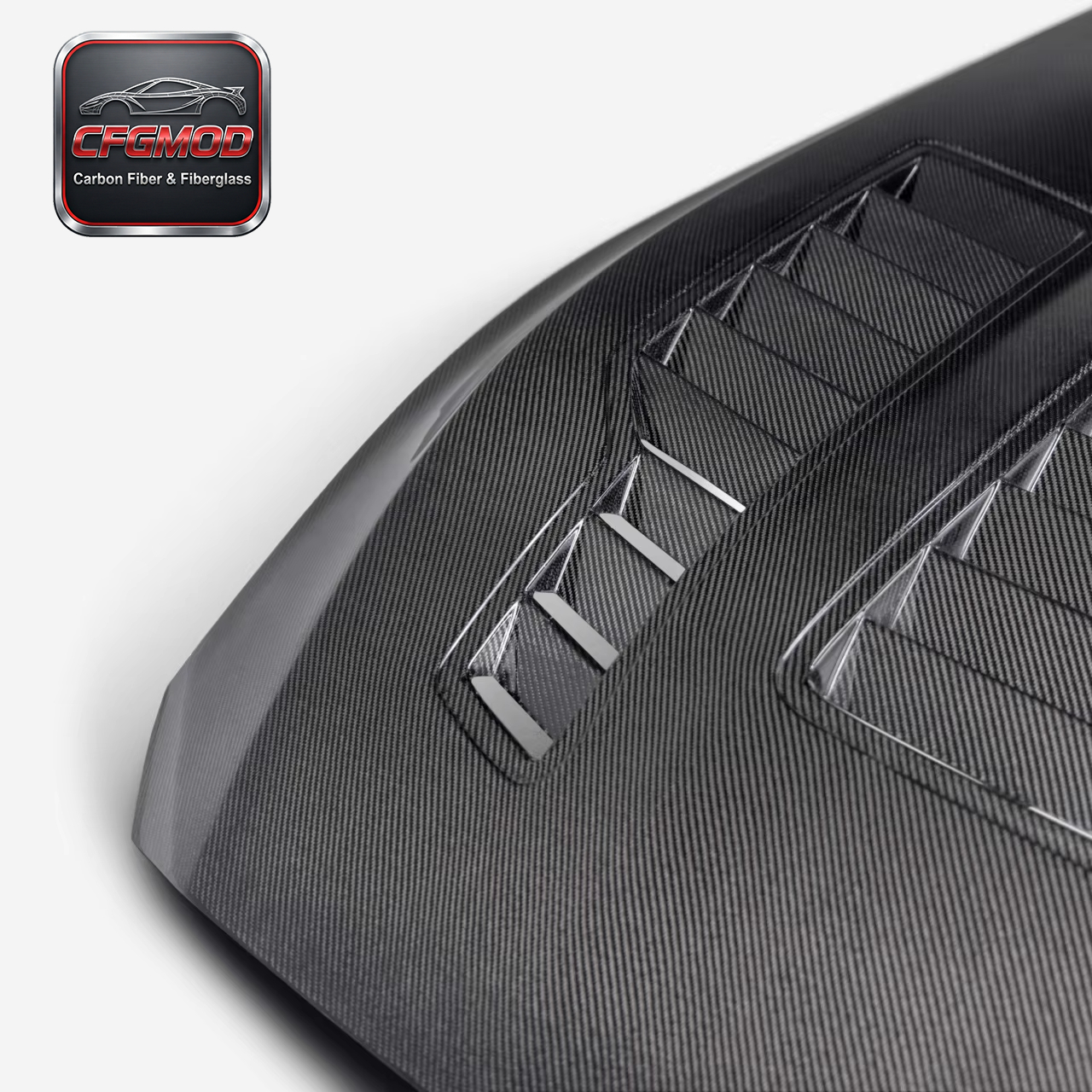 AC Style Vented Carbon Fiber Front Engine Hood Bonnet for 2024+ Ford Mustang S650 — 10
