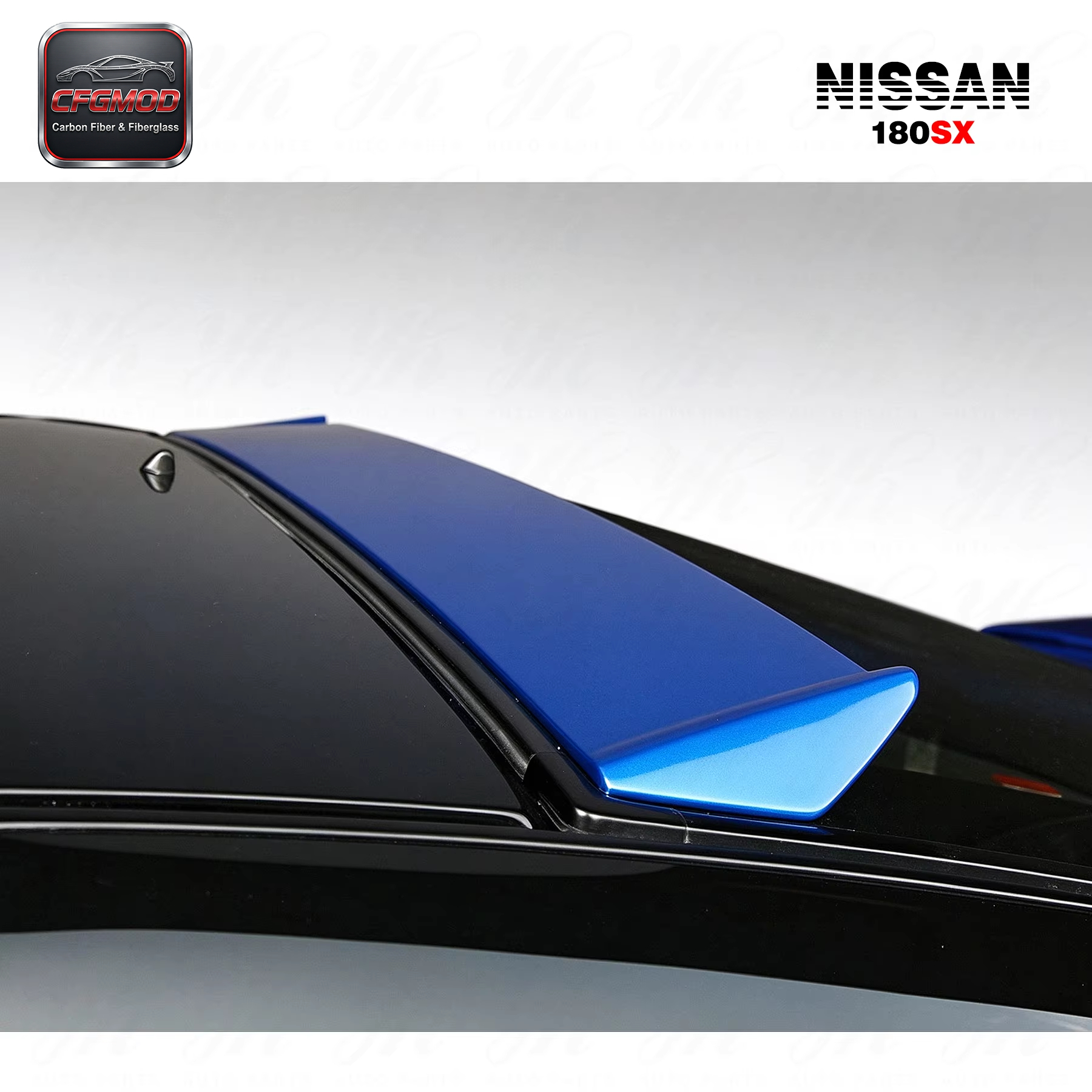 Carbon Fiber CF Bodykit for 180SX RPS13 Rear Roof Spoiler Wing (Black) Car Styling — 2