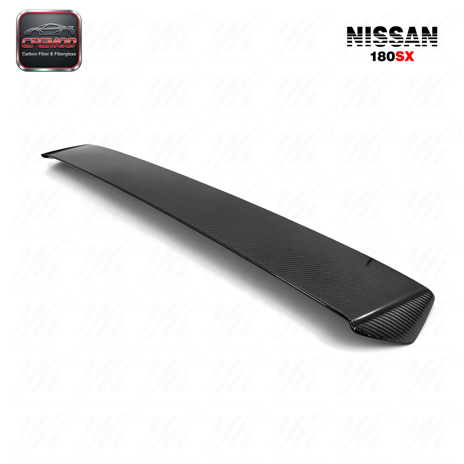 Carbon Fiber CF Bodykit for 180SX RPS13 Rear Roof Spoiler Wing (Black) Car Styling — 9