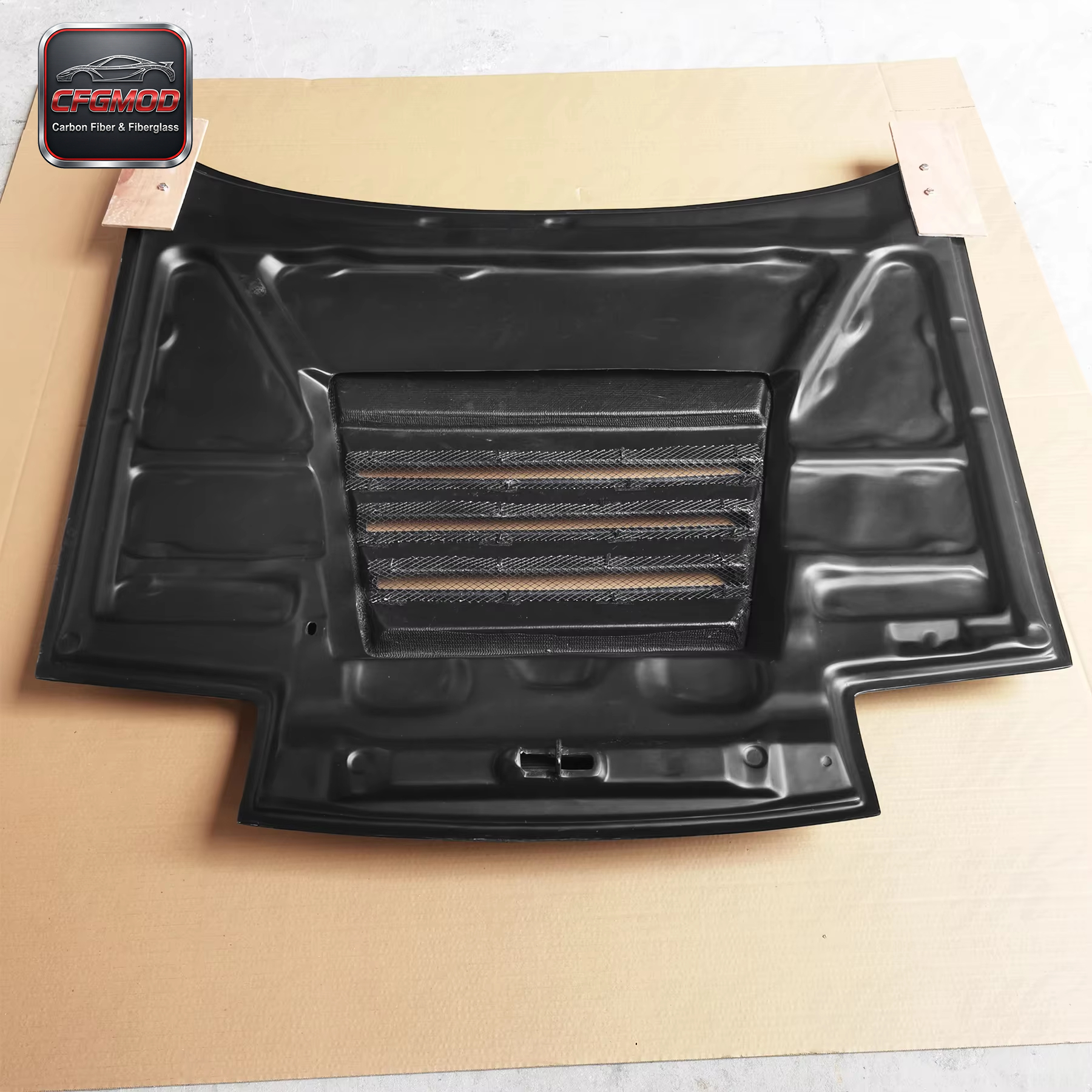 180SX Dmax CF Carbon Fiber Engine Hood 180SX Dmax Style Bonnet — 5