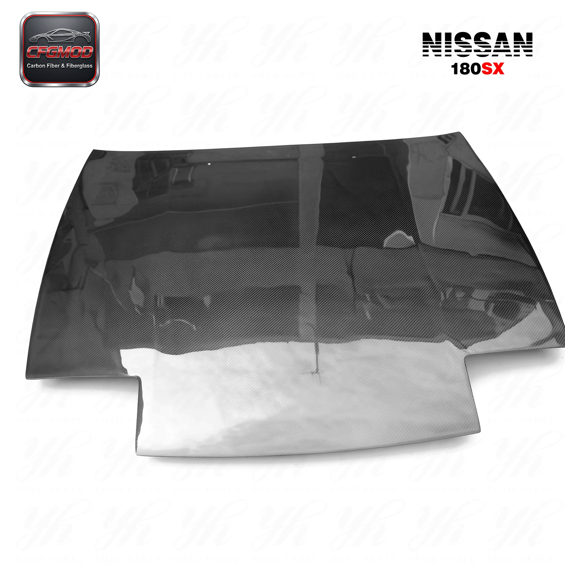 New 180SX OEM Style Carbon Fiber Front Hood-High Quality Easy Installation — 5
