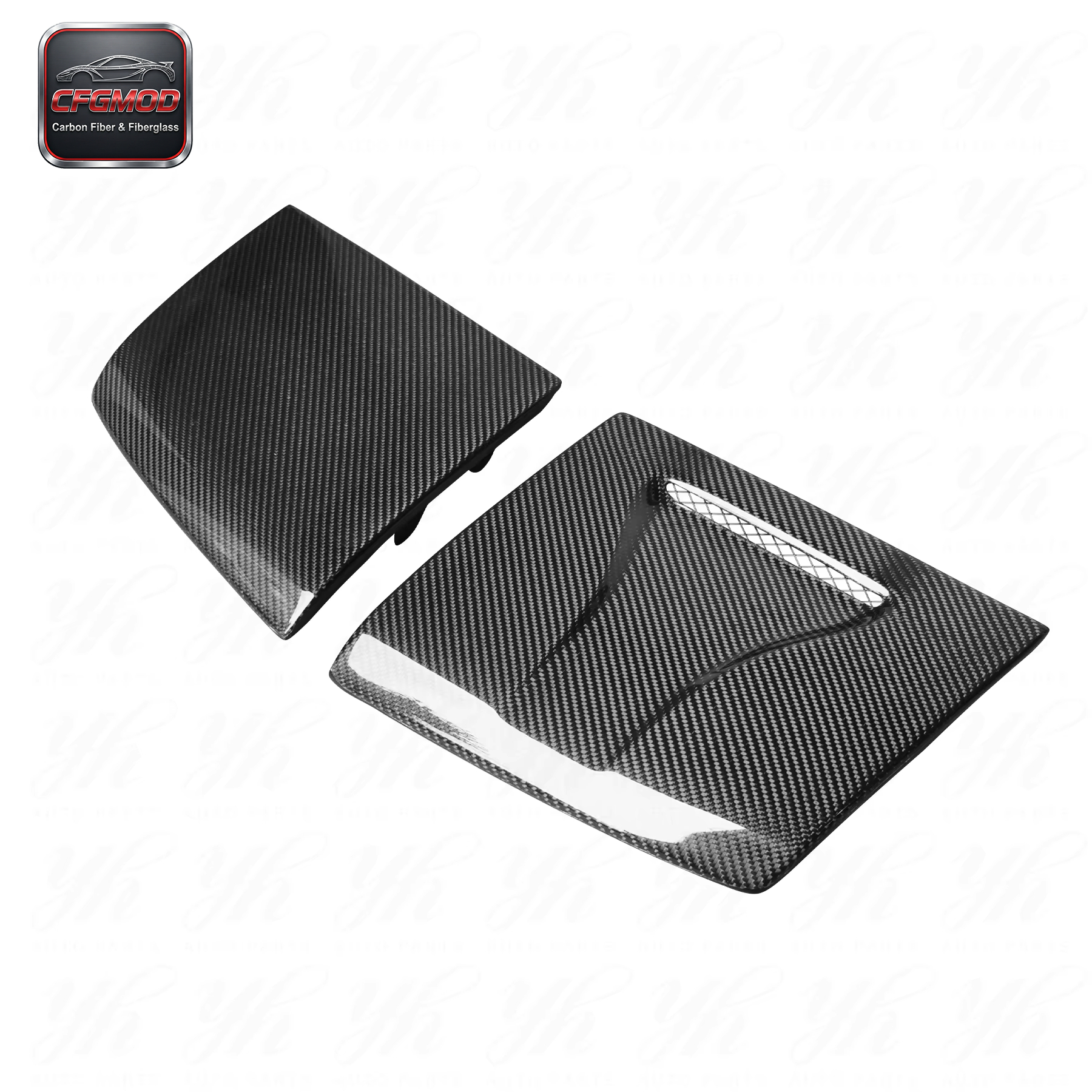 For 180SX CF Vented Headlight Cover Carbon Fiber CF — 2