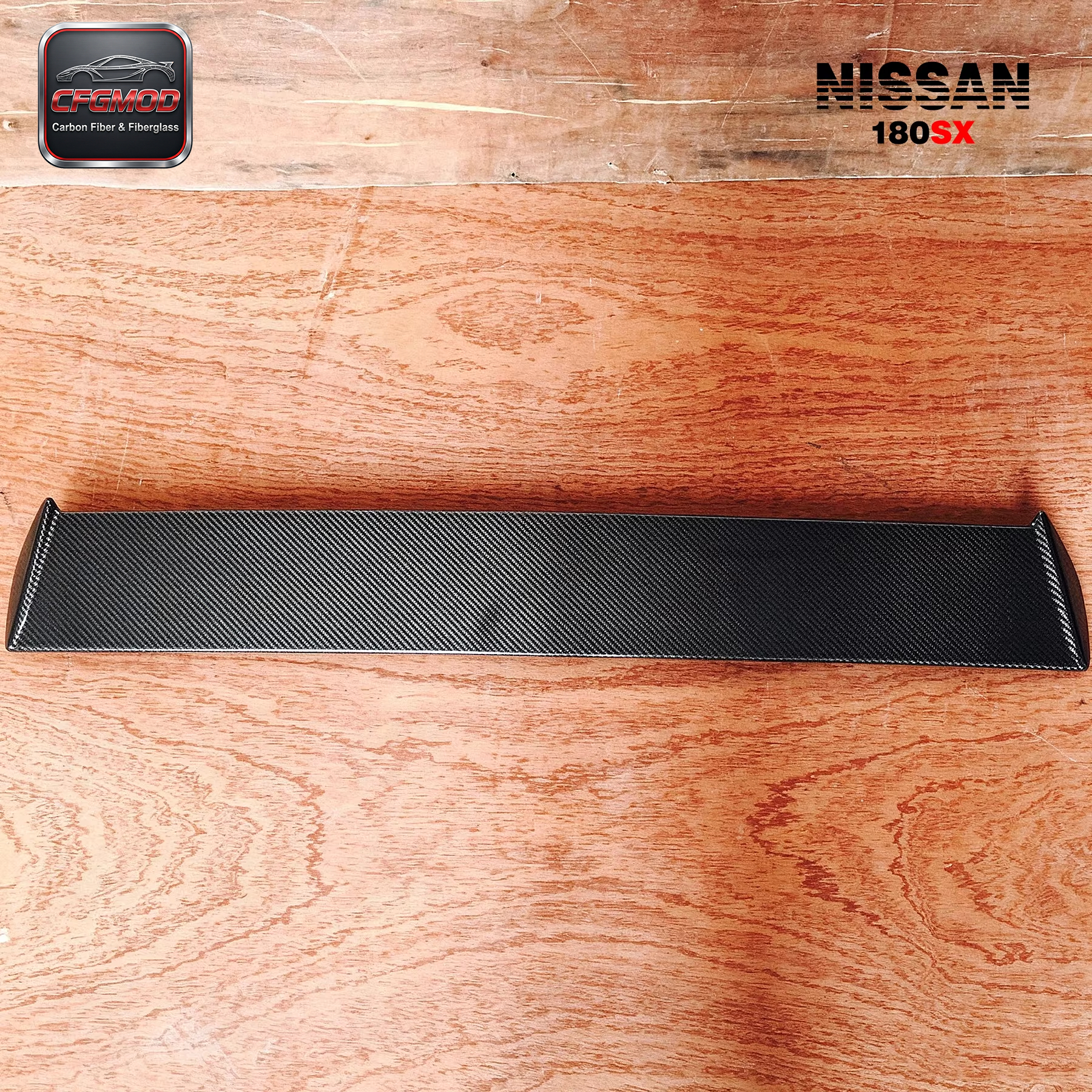High Quality 180SX RPS13 Dmax Style Carbon Fiber Roof Spoiler for 1988-1994 Rear Right Position Easy Installation — 4