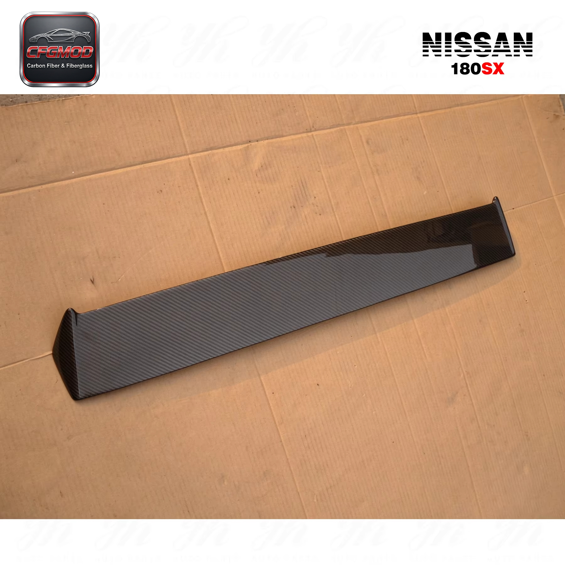 High Quality 180SX RPS13 Dmax Style Carbon Fiber Roof Spoiler for 1988-1994 Rear Right Position Easy Installation — 6
