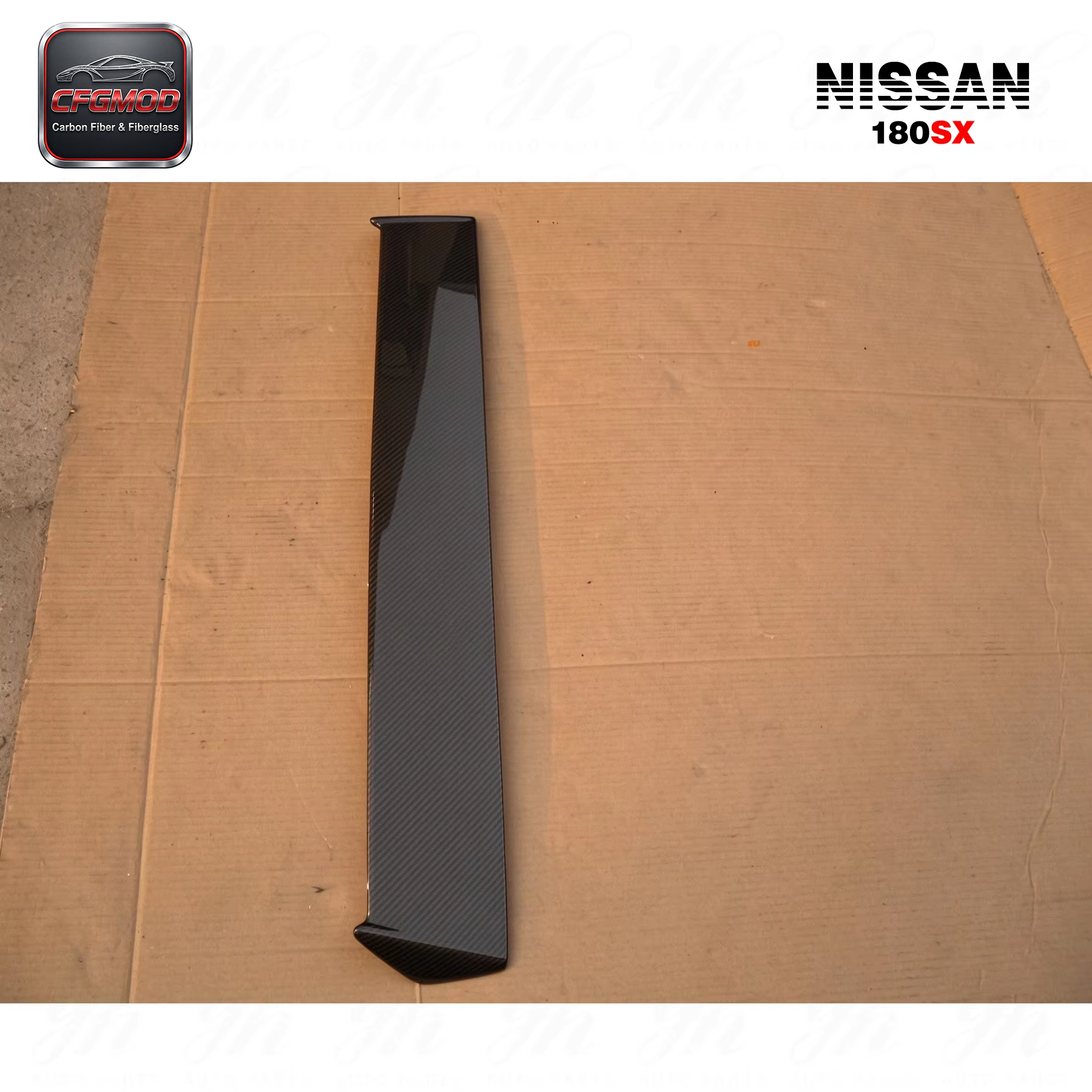 High Quality 180SX RPS13 Dmax Style Carbon Fiber Roof Spoiler for 1988-1994 Rear Right Position Easy Installation — 7
