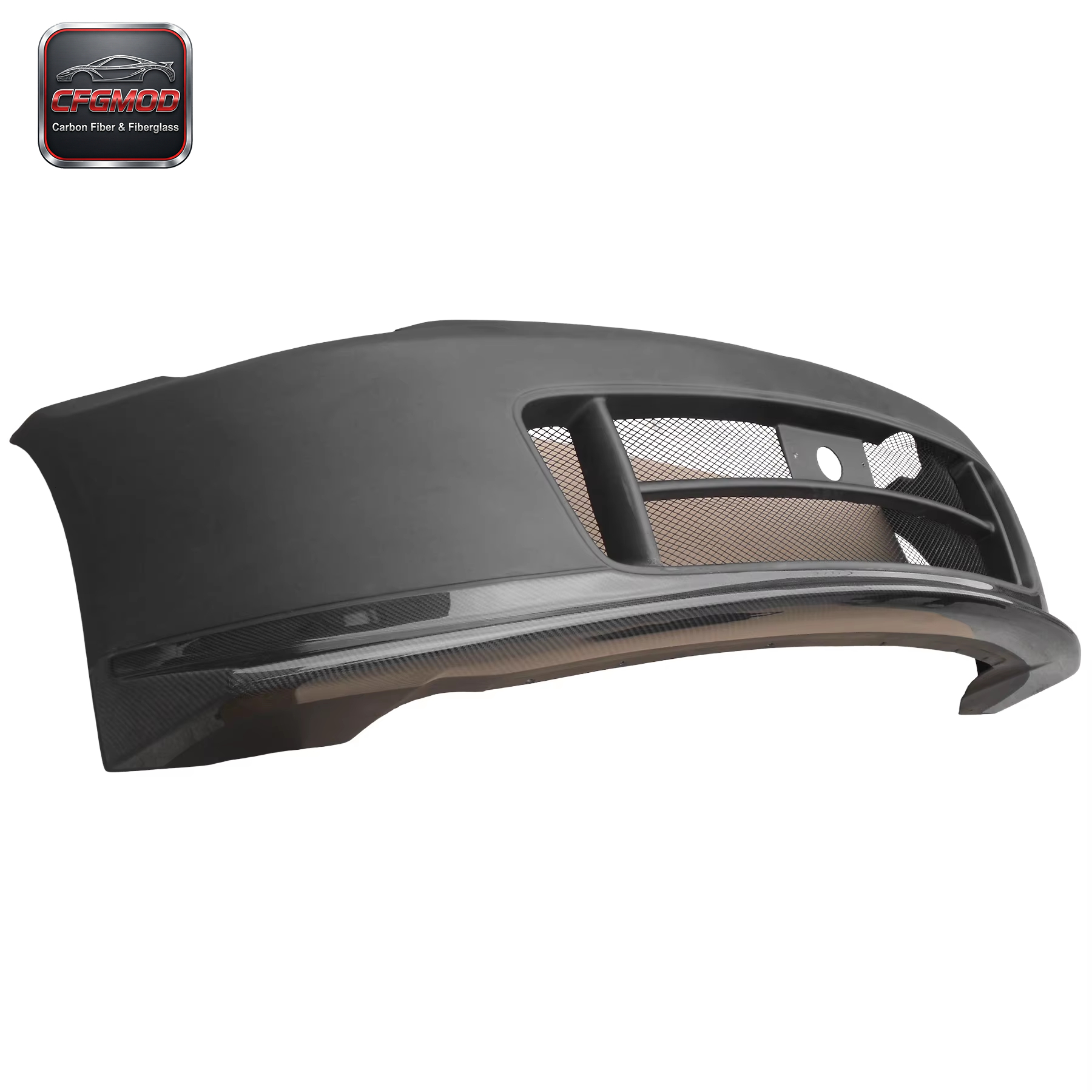 Portion Carbon Fiber Front Bumper With Canard Duct Fit for 2002-2008 350Z Nismo NI Version 2 Style — 2