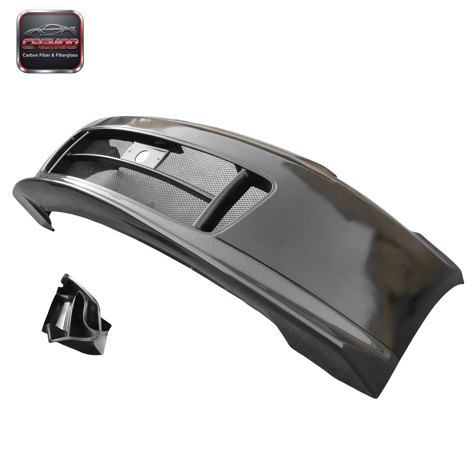 Portion Carbon Fiber Front Bumper With Canard Duct Fit for 2002-2008 350Z Nismo NI Version 2 Style — 5