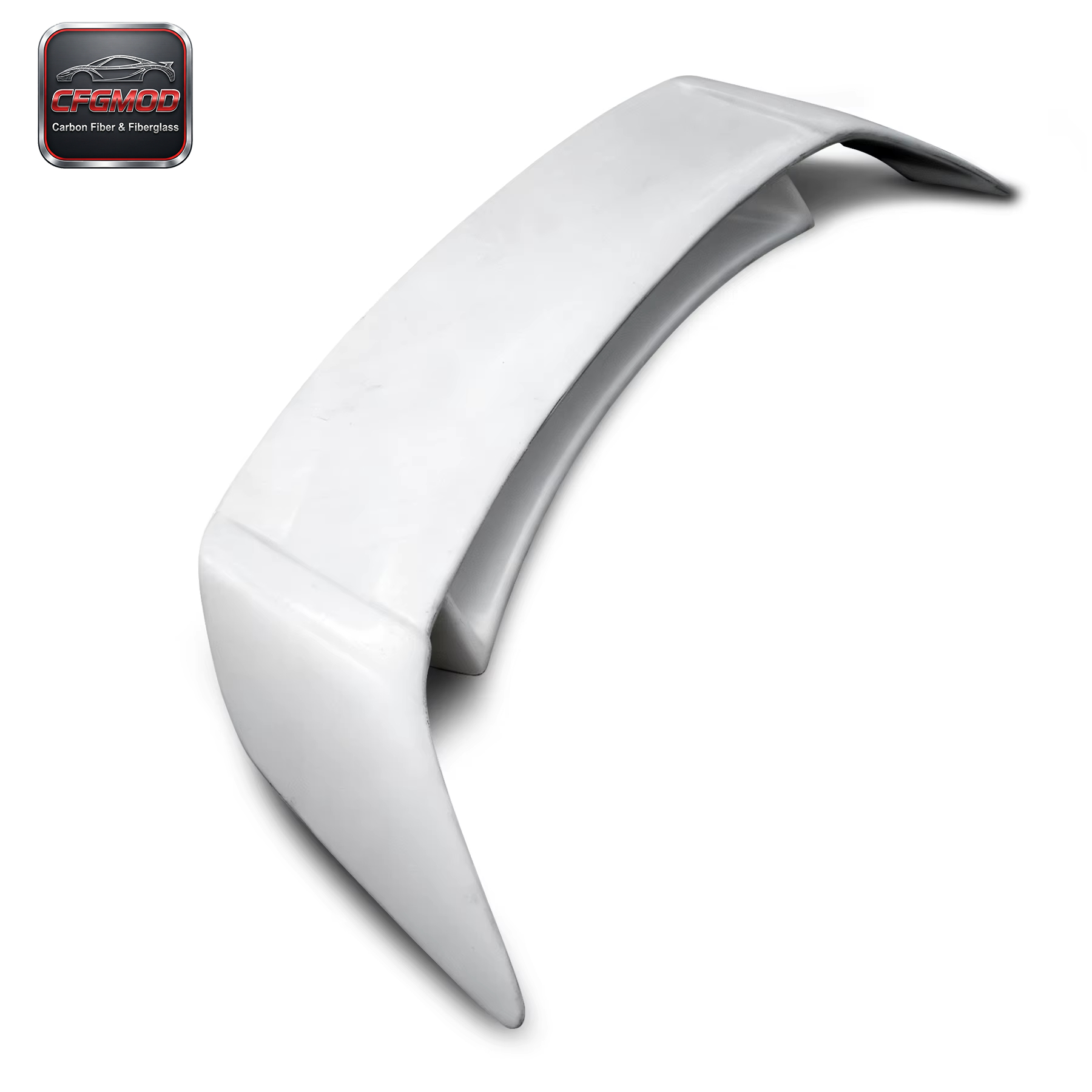 White High Quality Carbon Fiber Double Deck Fit for 2002-2008 Nissan 350Z Z33 Rear Trunk Spoiler Wing with Easy Install — 1
