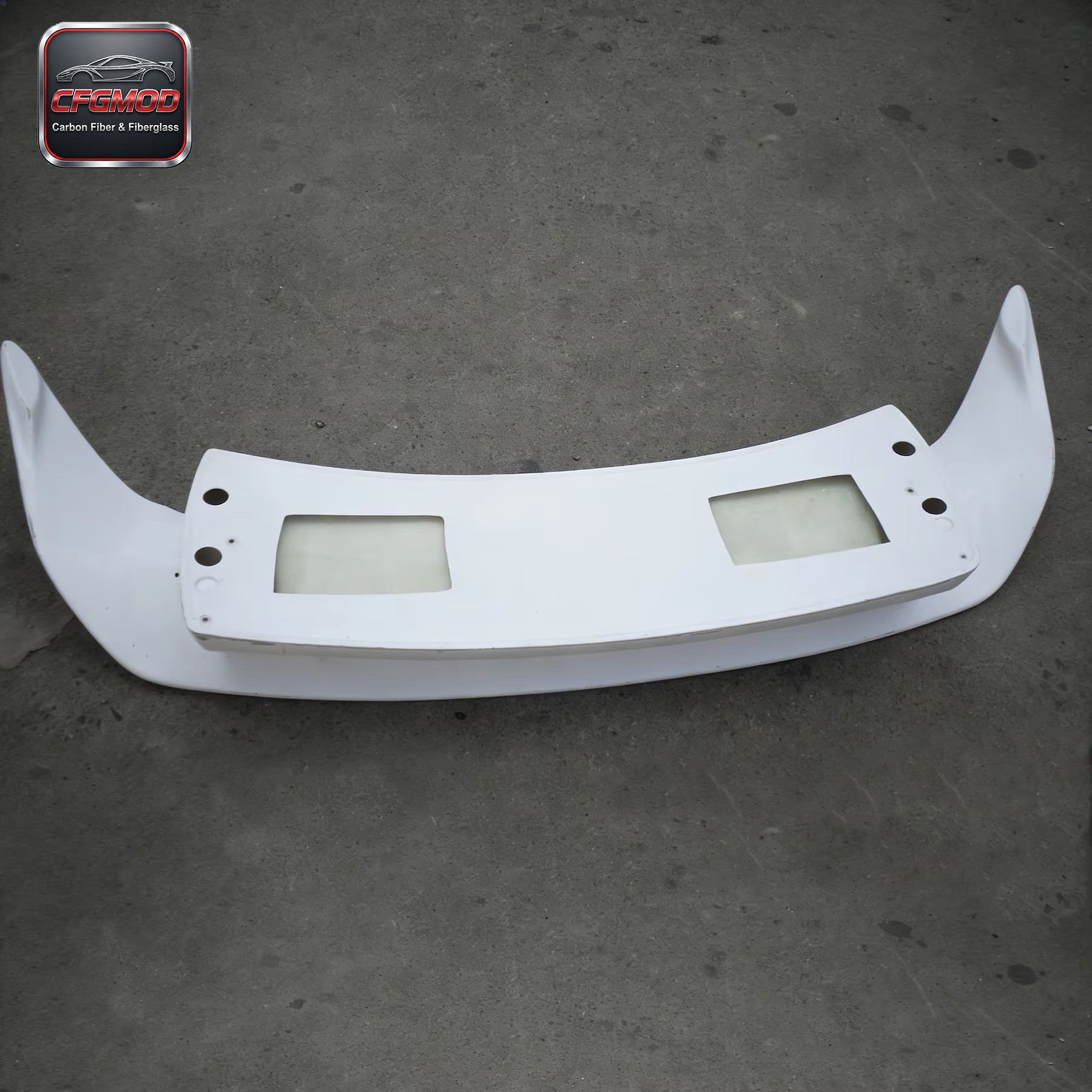White High Quality Carbon Fiber Double Deck Fit for 2002-2008 Nissan 350Z Z33 Rear Trunk Spoiler Wing with Easy Install — 3
