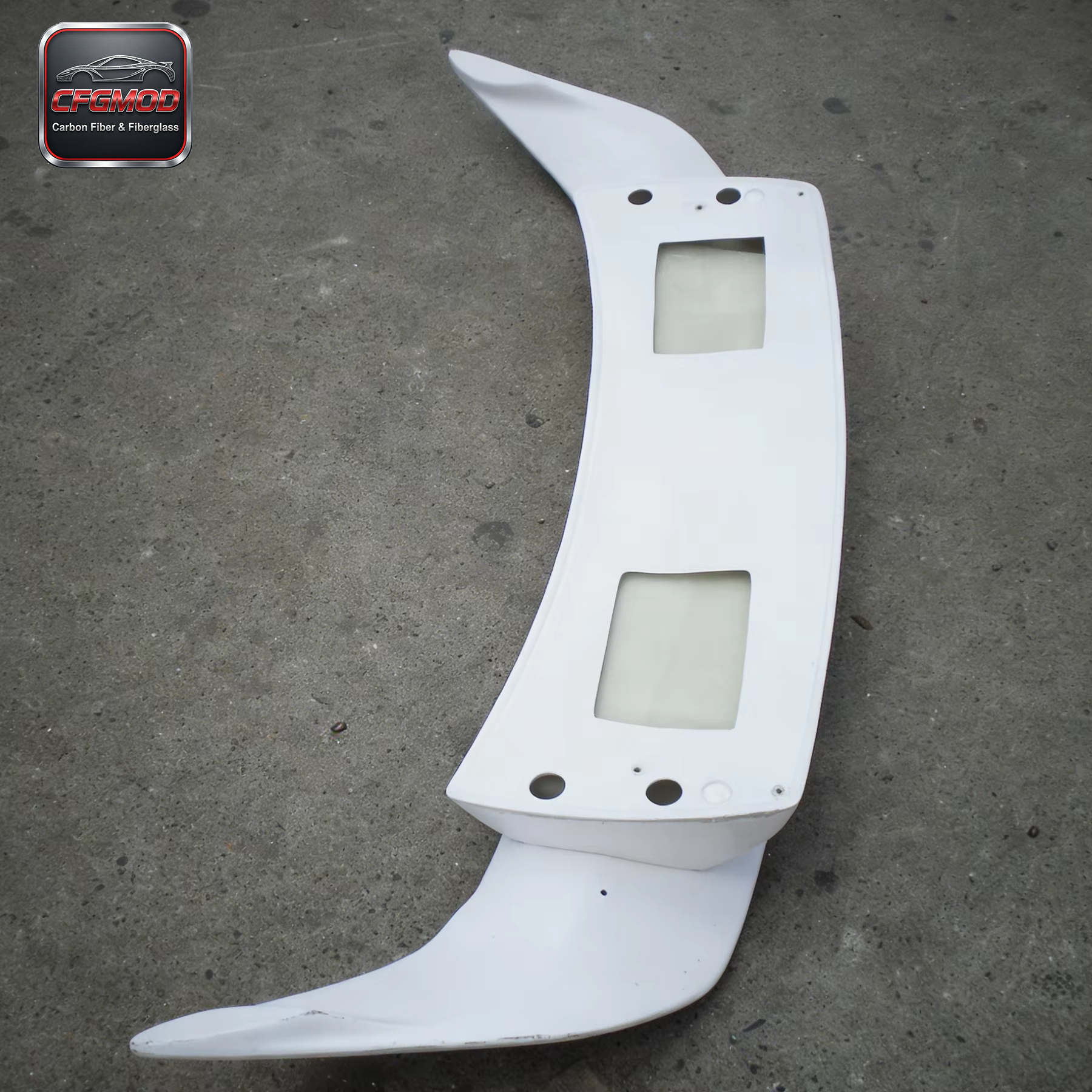 White High Quality Carbon Fiber Double Deck Fit for 2002-2008 Nissan 350Z Z33 Rear Trunk Spoiler Wing with Easy Install — 4