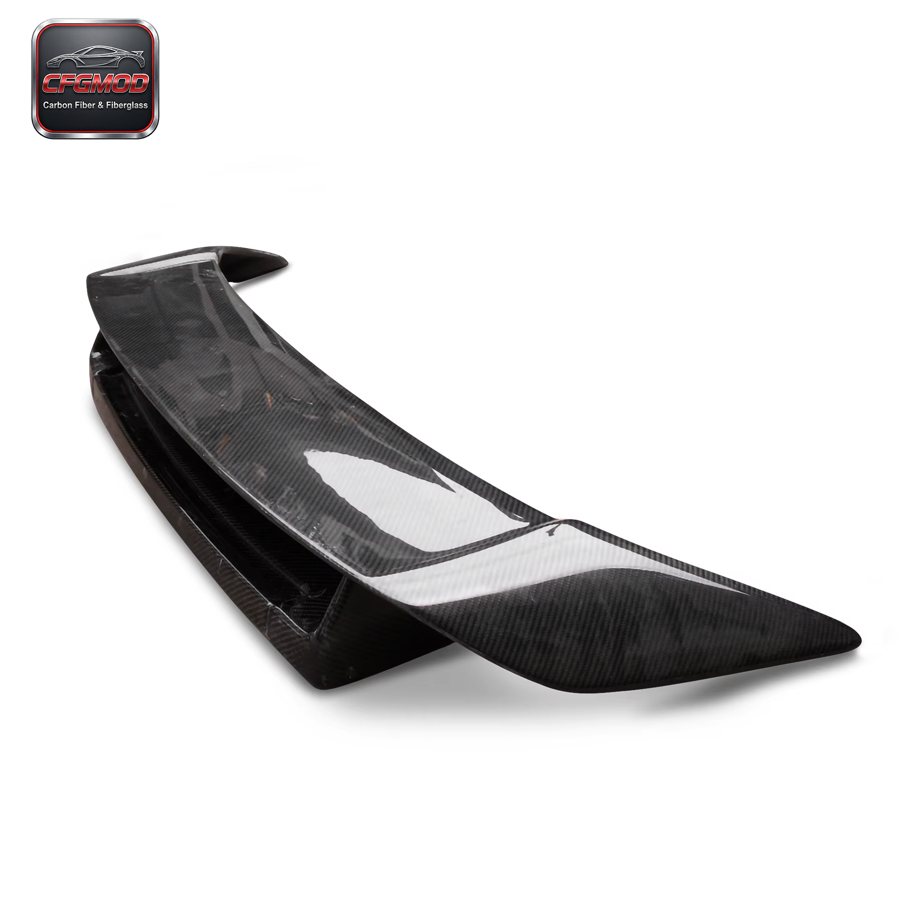 White High Quality Carbon Fiber Double Deck Fit for 2002-2008 Nissan 350Z Z33 Rear Trunk Spoiler Wing with Easy Install — 5