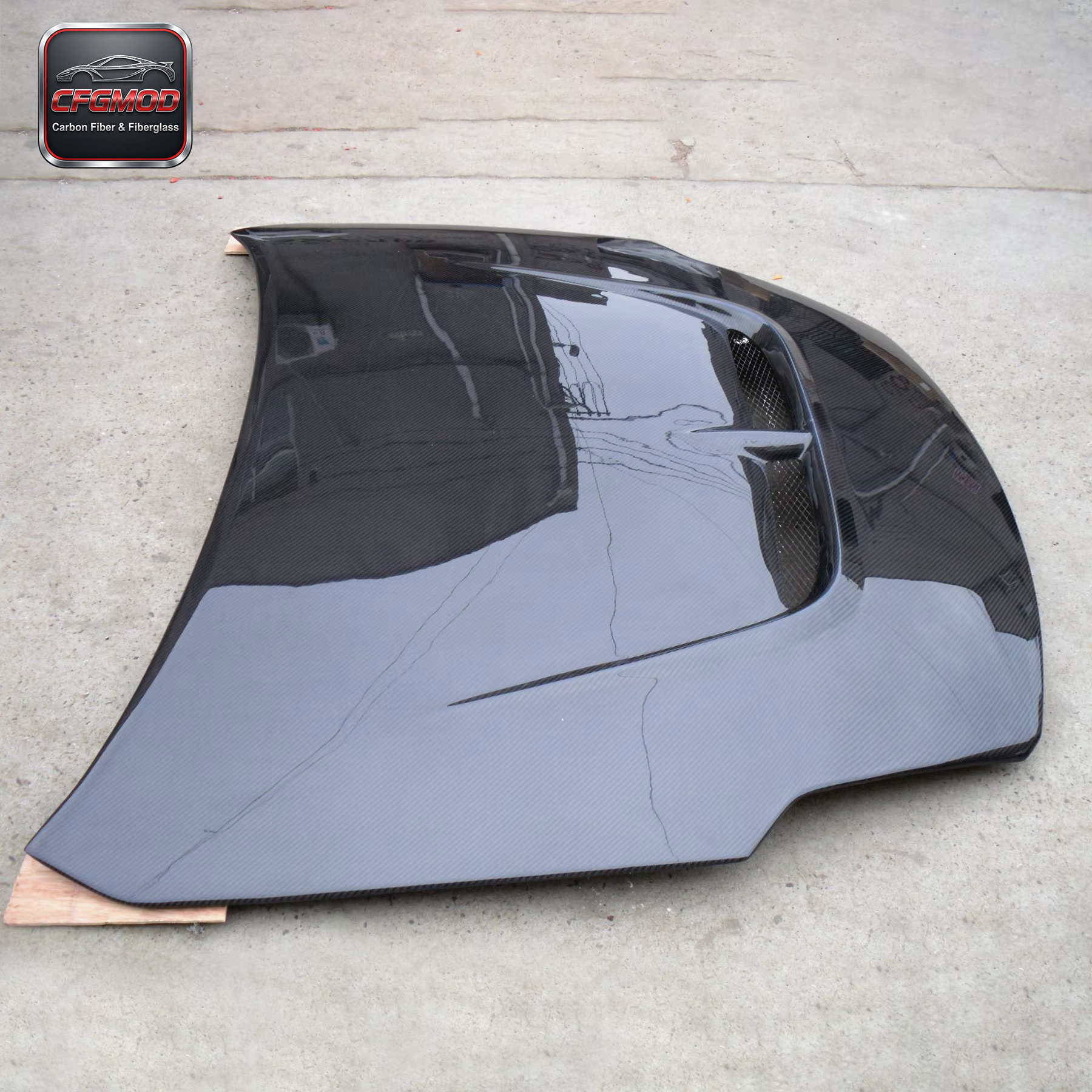 For 2002-2005 350Z Z33 Vented HOOD Carbon Fiber — 6