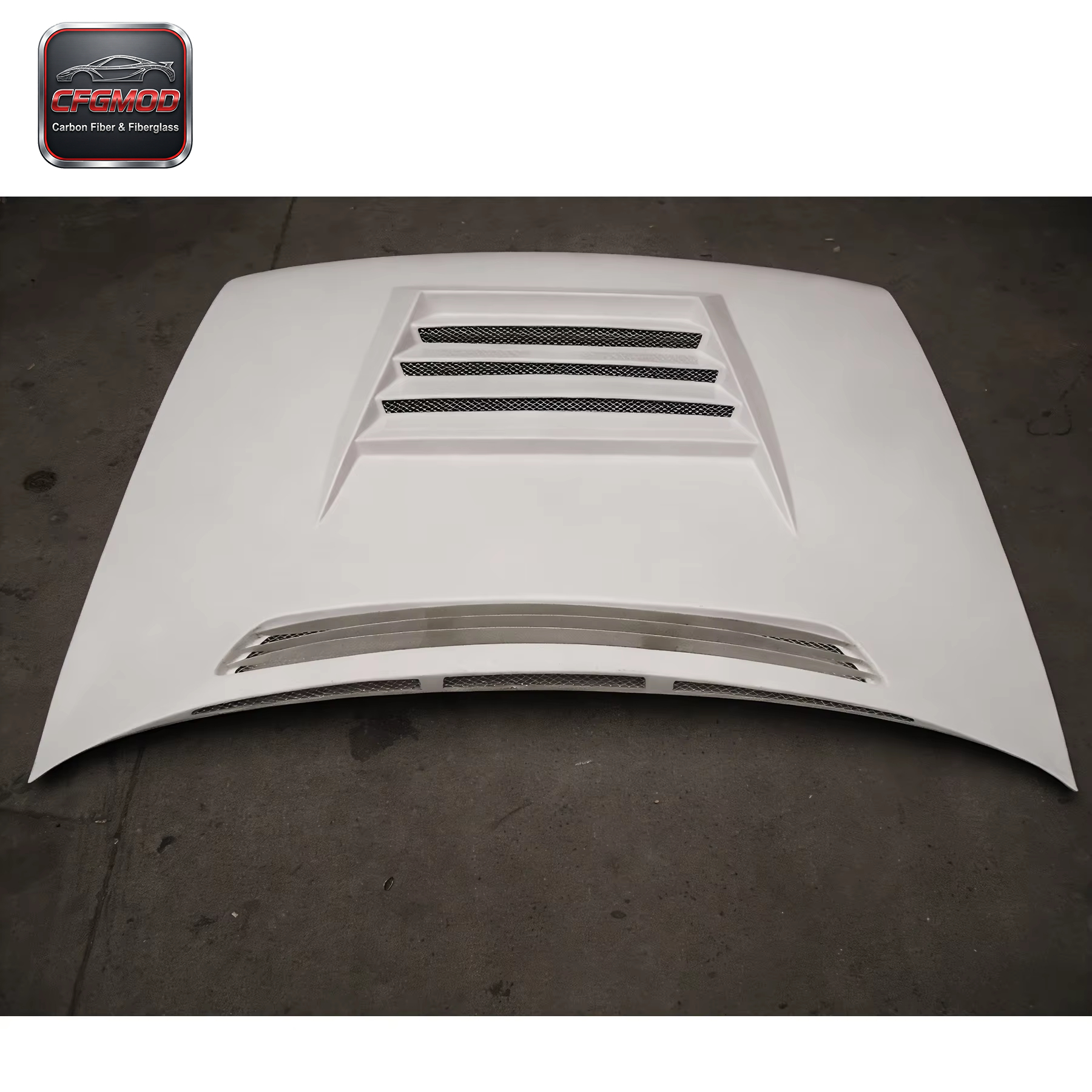 New for A31 DMAX FRP GLASS FIBER HOOD BONNET High Quality CFGMOD Brand Black/White Retrofit/Upgrade — 4