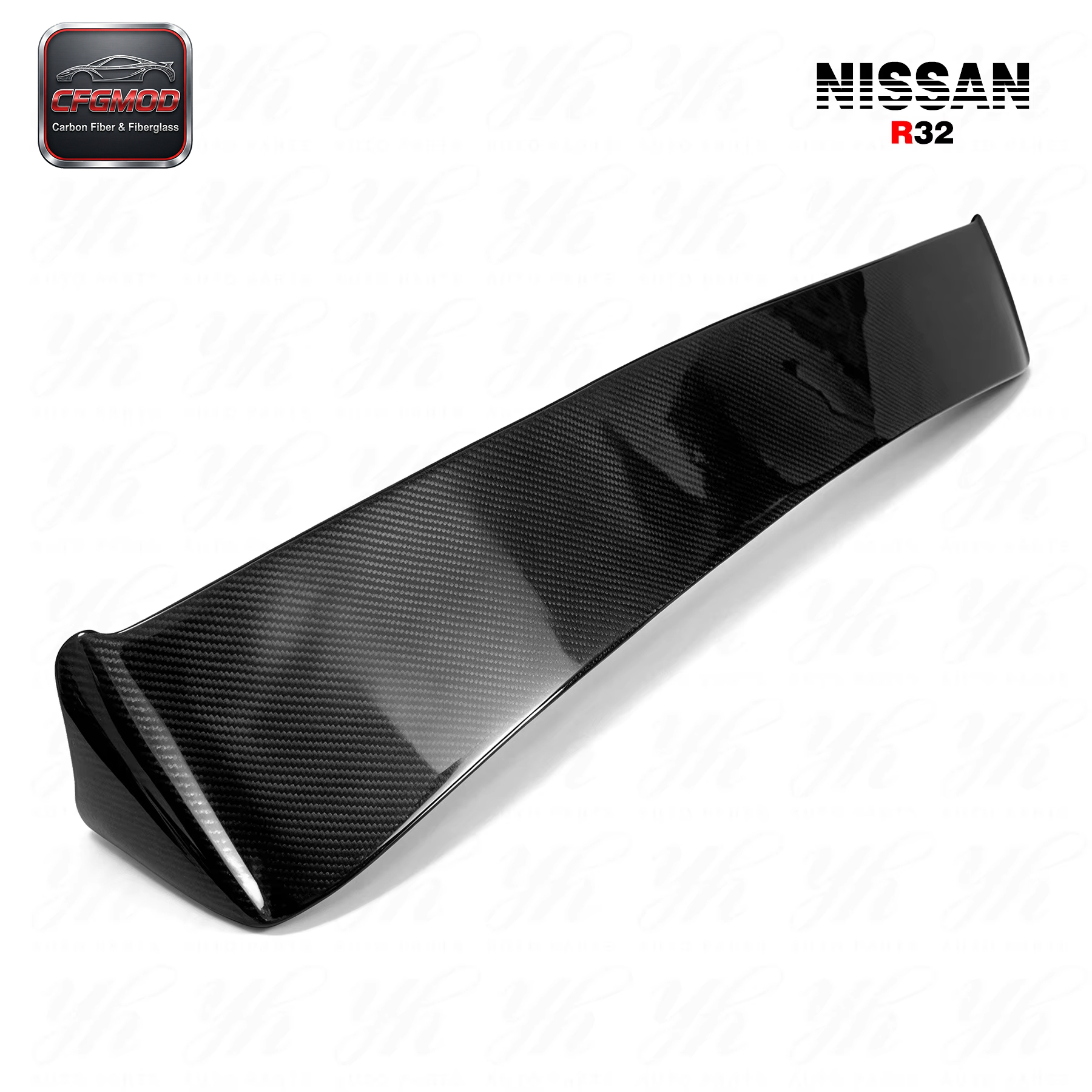Carbon Fiber CF Rear Roof Spoiler Wing Ducktail Fit for 1989-1994 Skyline R32 GTS GTR Dmax DM Style — 5