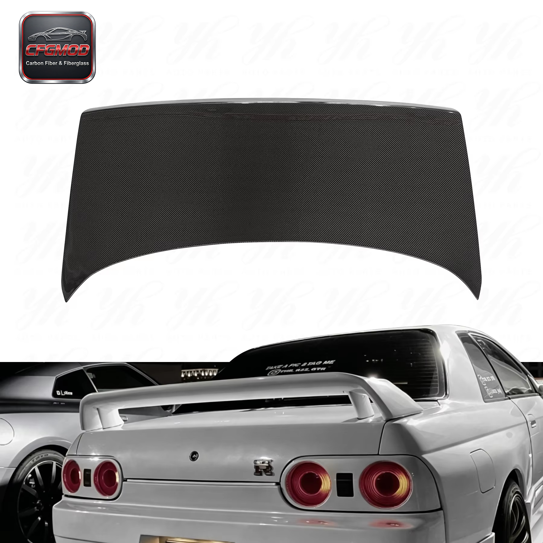 Carbon Fiber OEM Trunk for Skyline R32 CF — 2