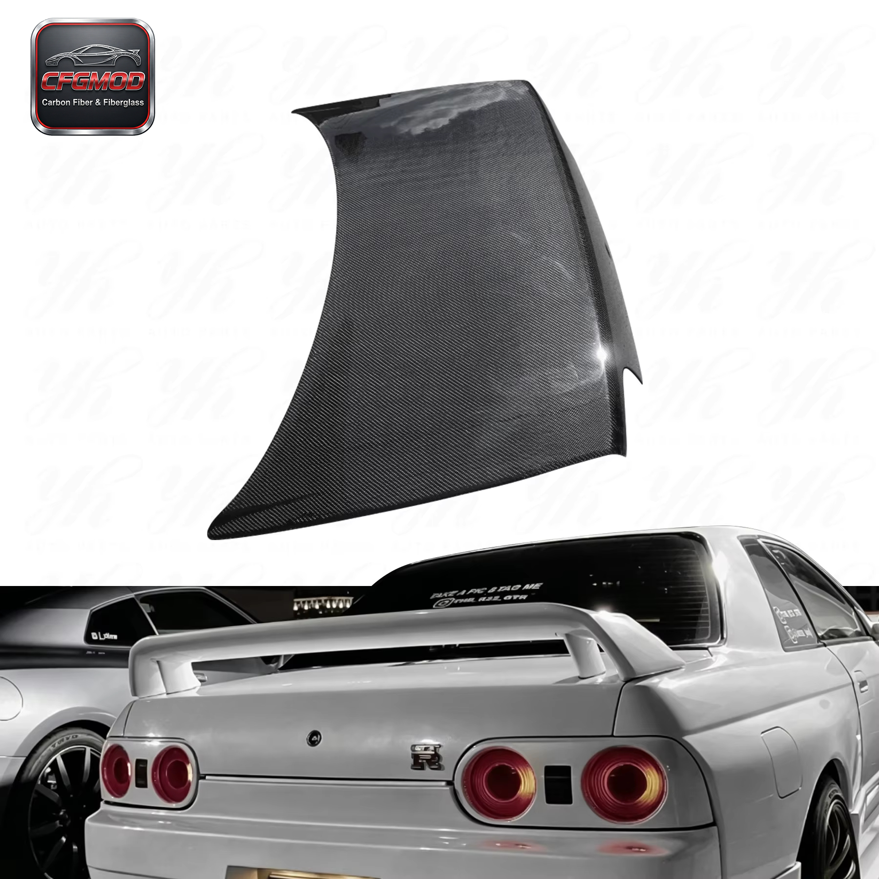 Carbon Fiber OEM Trunk for Skyline R32 CF — 3