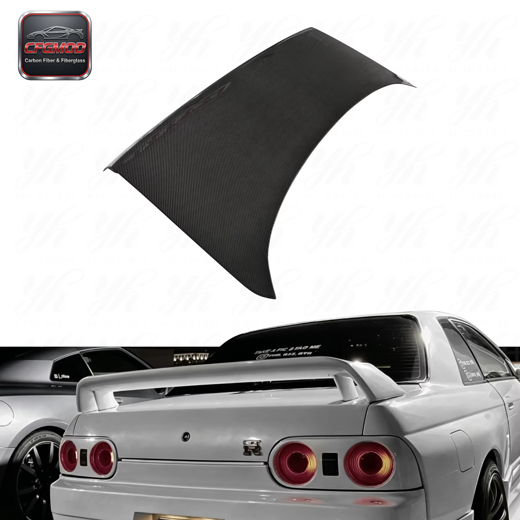 Carbon Fiber OEM Trunk for Skyline R32 CF — 5