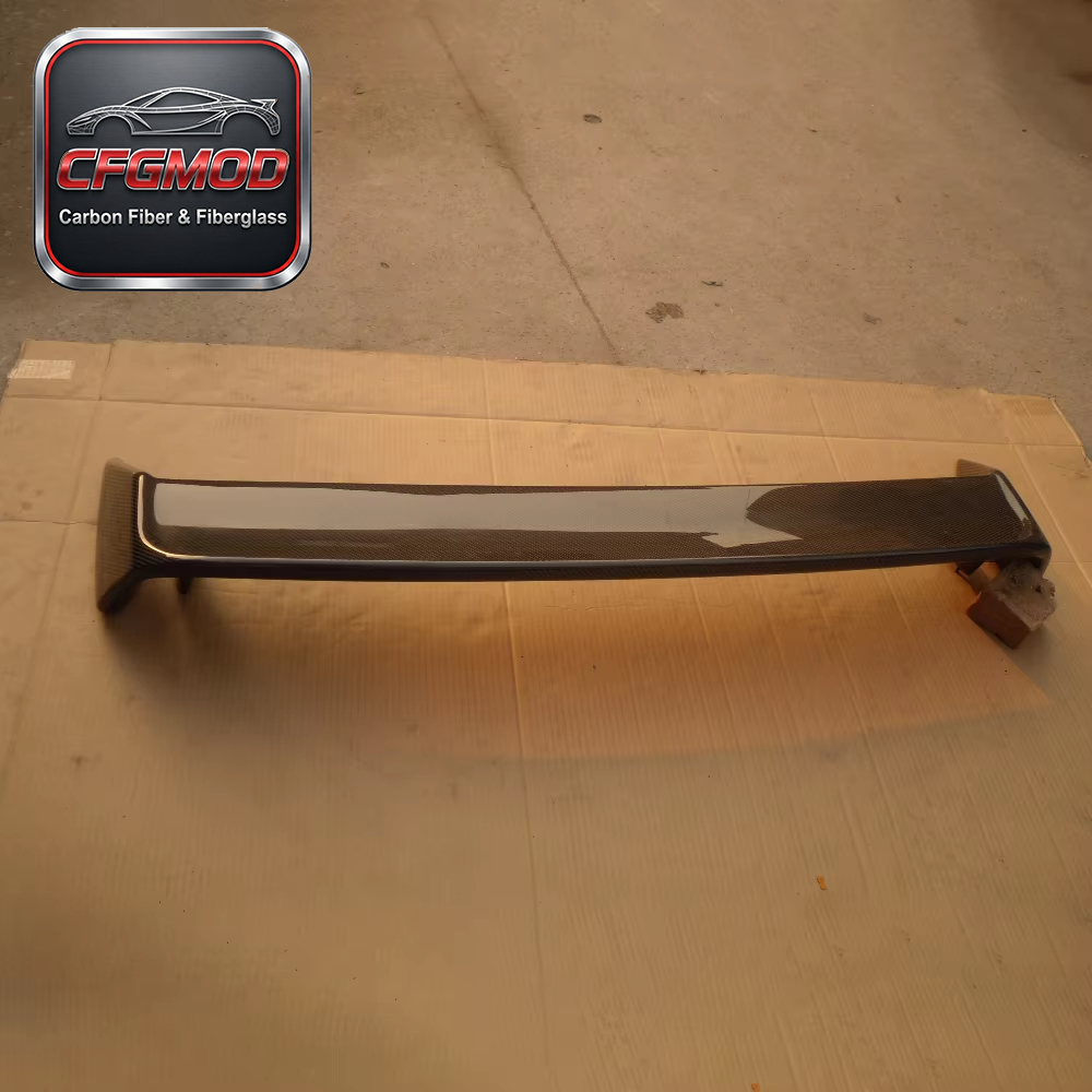 Skyline R32 GTR GTS OEM Style Ducktail Rear Trunk Spoiler Wing Black Carbon Fiber — 5