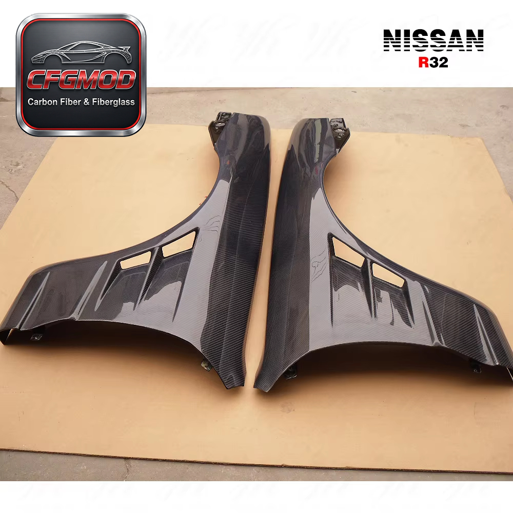 Carbon Fiber Skyline R32 GTS BN-Sports Front Fenders (Pair) CF — 6