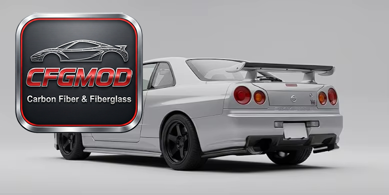 New High Quality Skyline R34 GTR Velside GT Glass Fiber Rear Bumper with 100% Fitment — 5