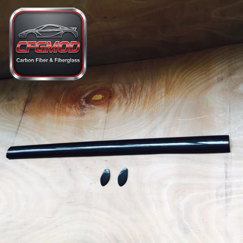 1999-2002 Nissan Skyline R34 GT-R OEM Carbon Fiber Rear Spoiler Blade and End Slips Single Deck High Gloss — 2