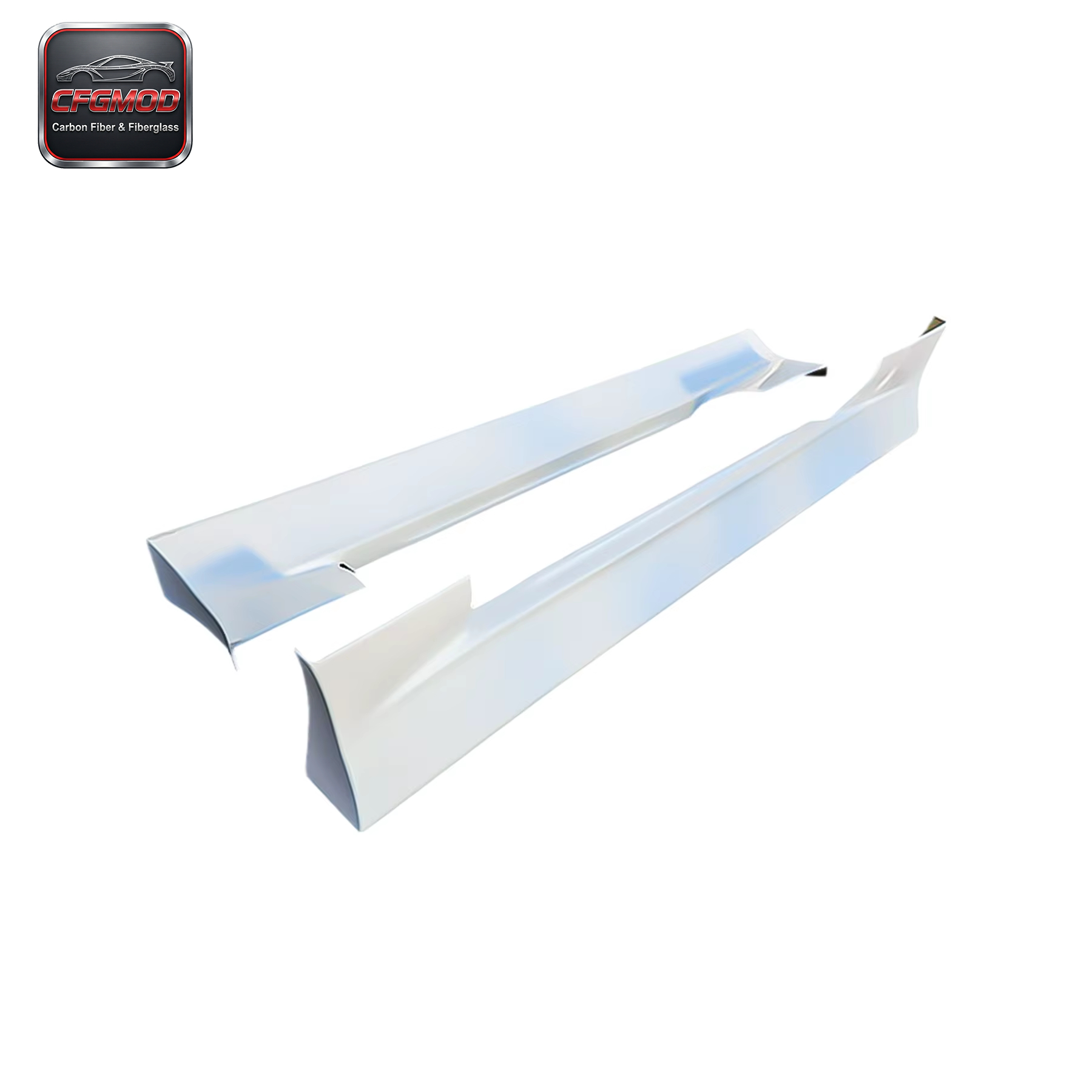 For Silvia S13 Supermade Style Glass Fiber Side Skirt — 6