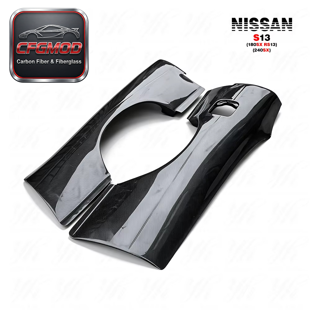 CF Rear Fender (Pair) +50mm for Carbon Fiber 180SX S13 — 2