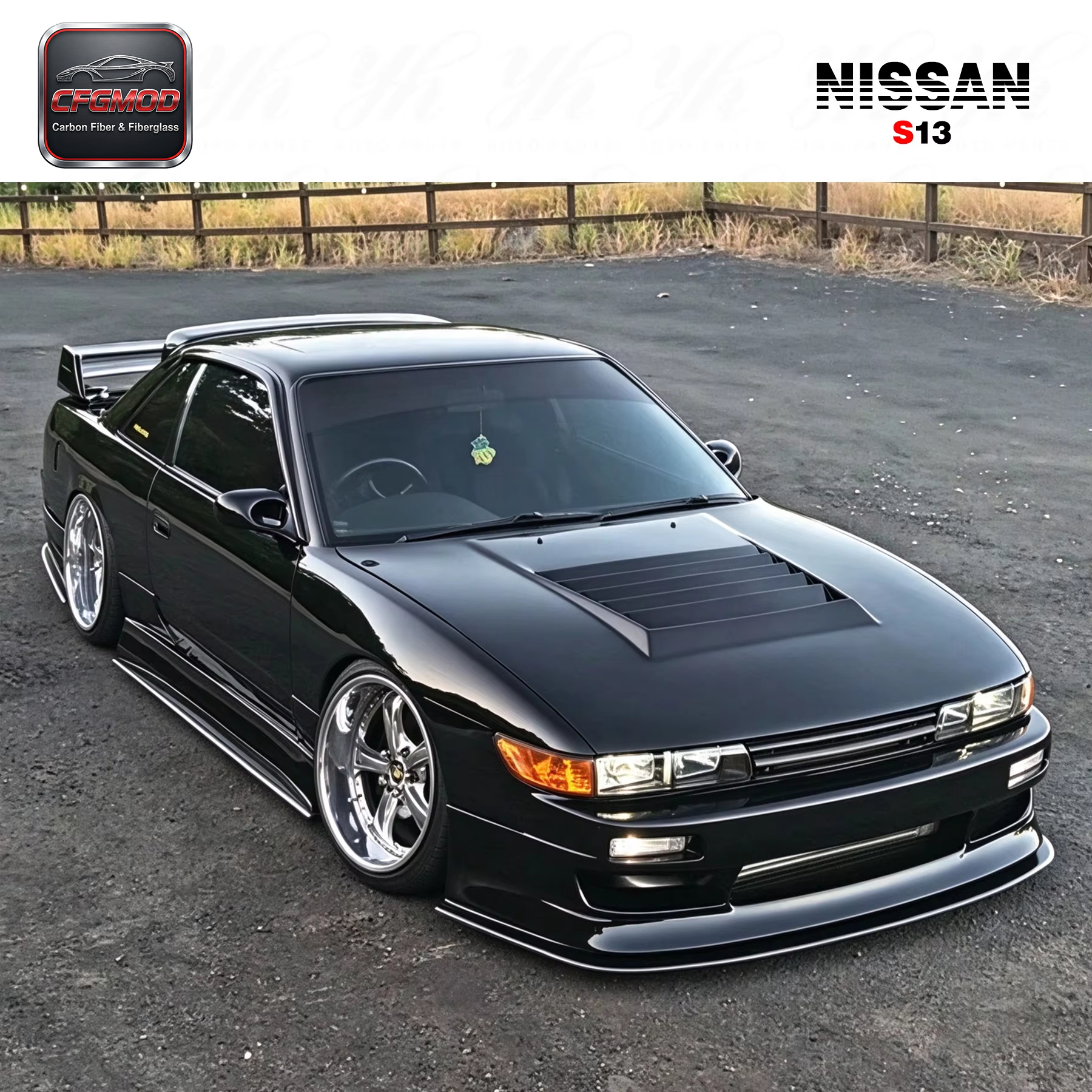 1989-1994 S13 Silvia PS13 180SX 240SX Nismo Style Hood Bonnet — 2