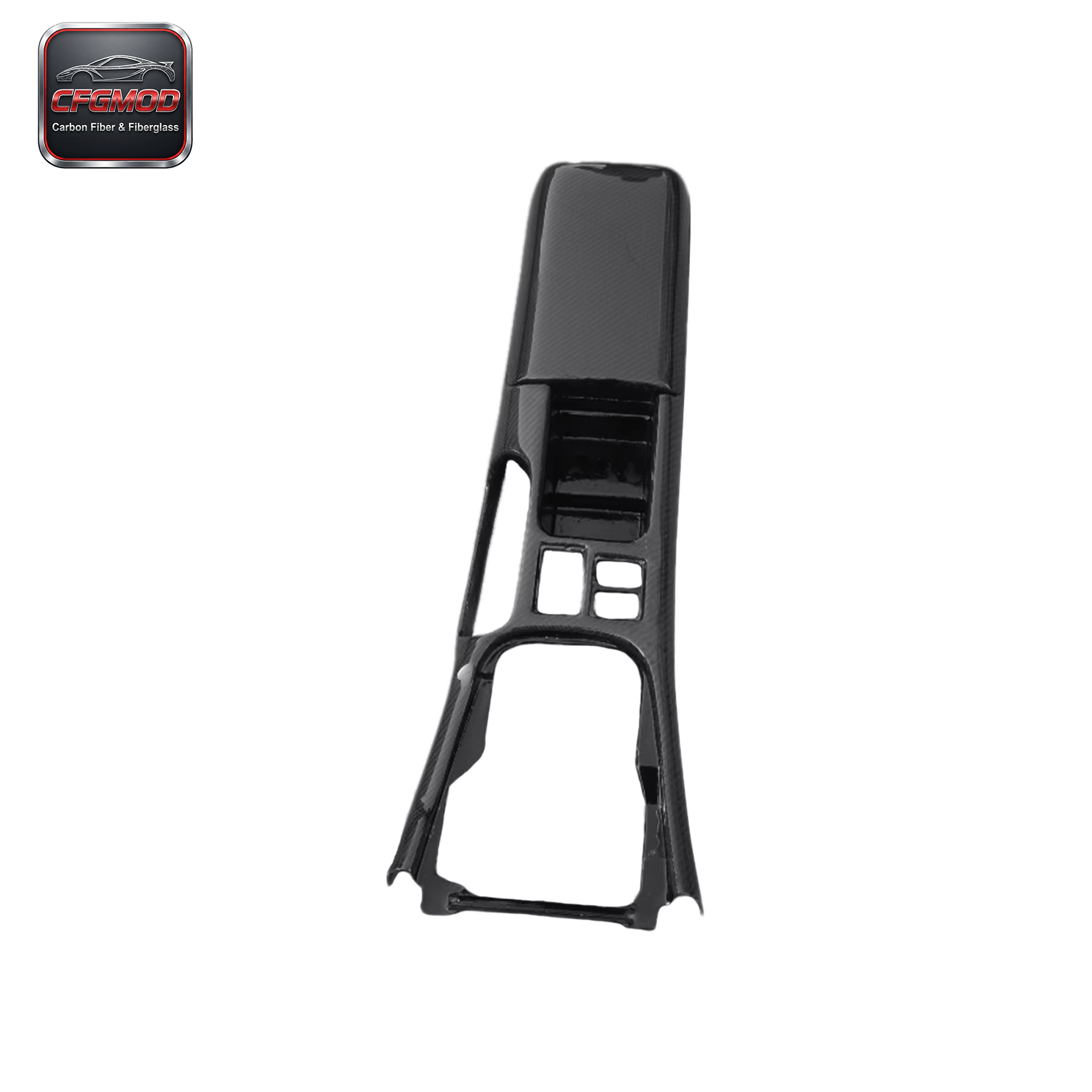 Carbon Fiber RHD Central Console Replacement W/ Armrest Cover for S14/S14A CF — 3