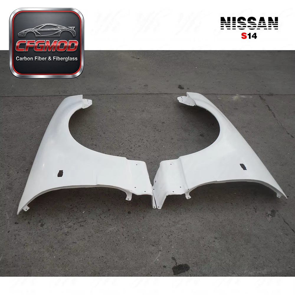 S14.5 Carbon Fiber & Glass Fiber Front Fender Pair (FRP)-Perfect Fitment High Quality Automotive Part — 6
