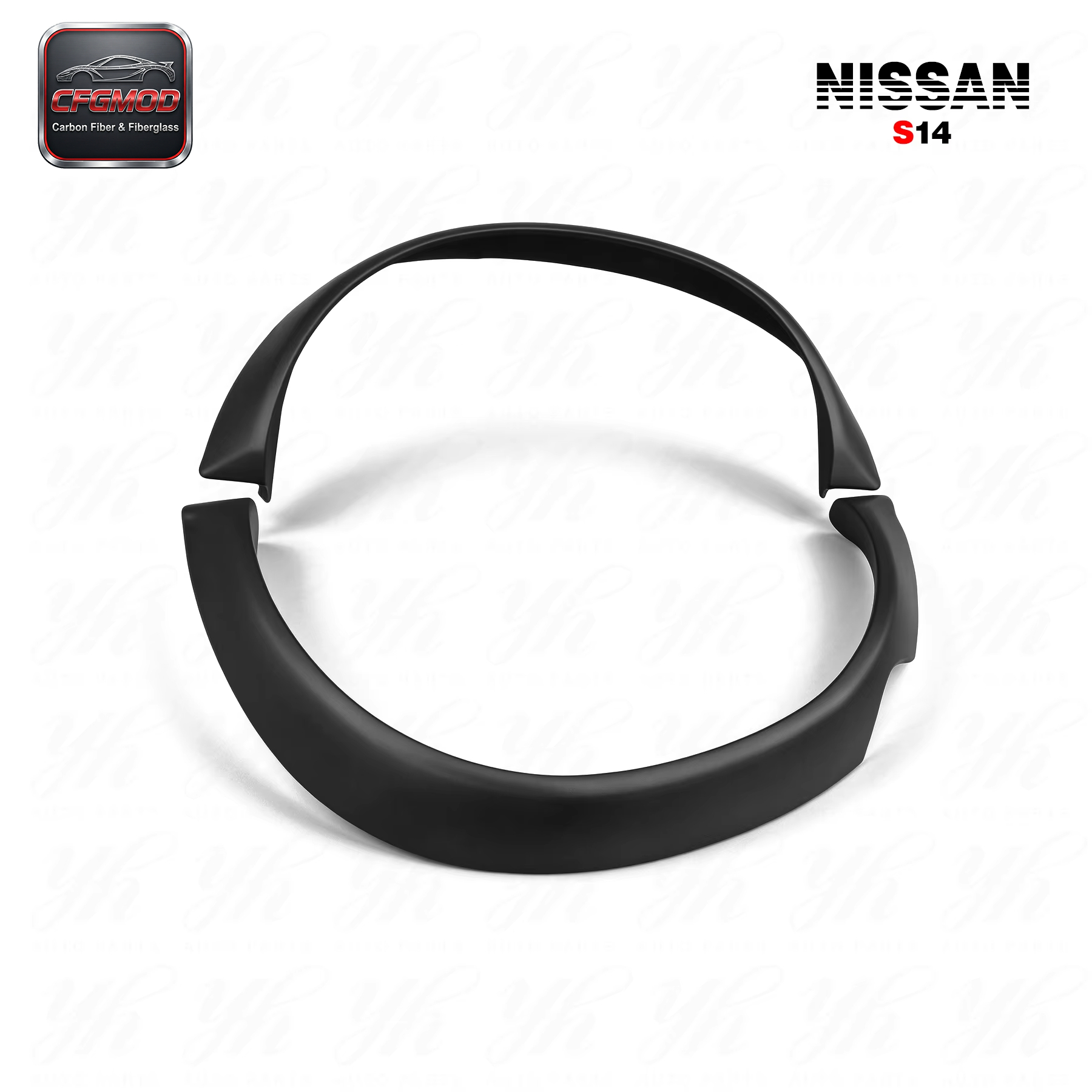 For 1995-1998 S14 Zenki S14A Kouki Rocket Bunny V2 "BOSS" Aero Style Rear Over Fender Flare — 5