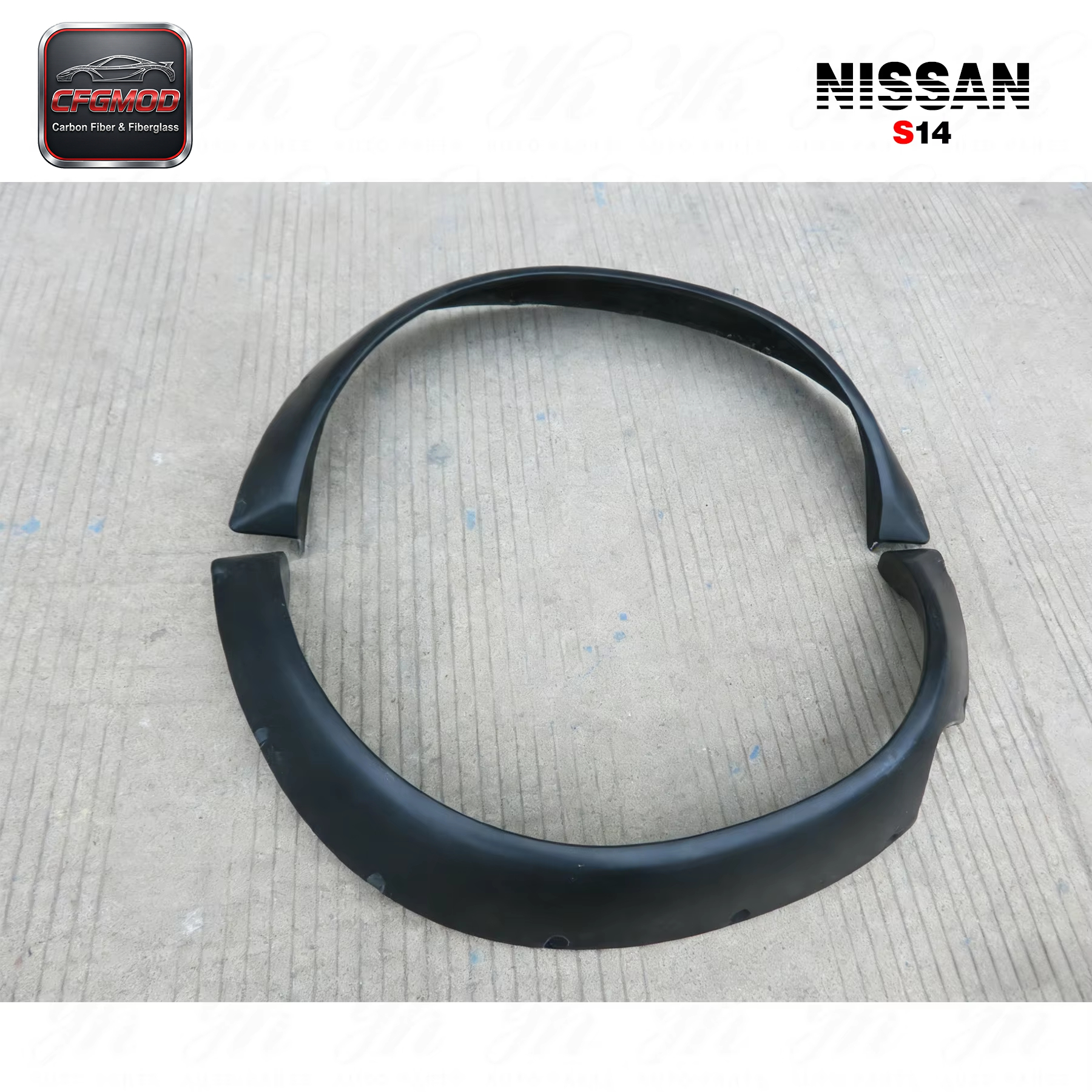 For 1995-1998 S14 Zenki S14A Kouki Rocket Bunny V2 "BOSS" Aero Style Rear Over Fender Flare — 7