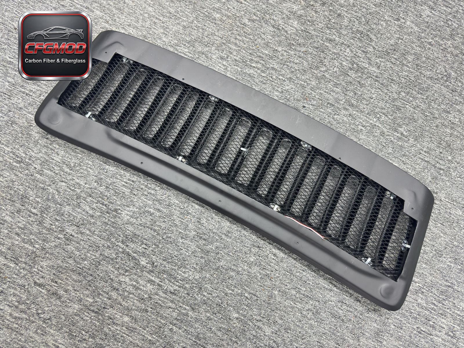 991.2 Style Carbon Fiber Engine Rear Lid Grille with LED Light for Porsche 911 991.1 Upgrade Rear Decklid Tuning Parts — 9
