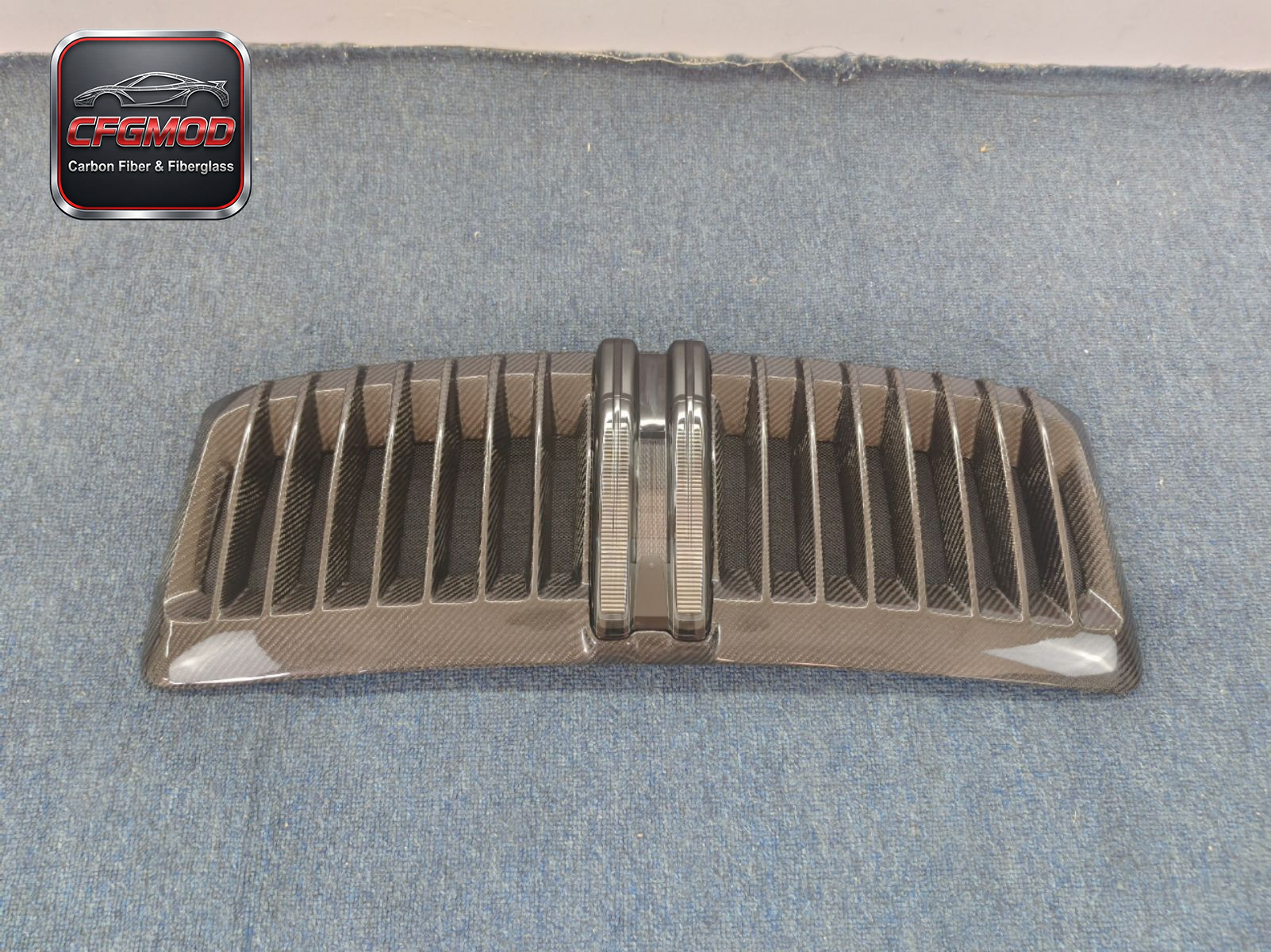 992 Style Carbon Fiber and Primer Rear Engine Grille with Mesh for Porsche 911 991.1 Upgrade Decklid Tuning Parts — 5