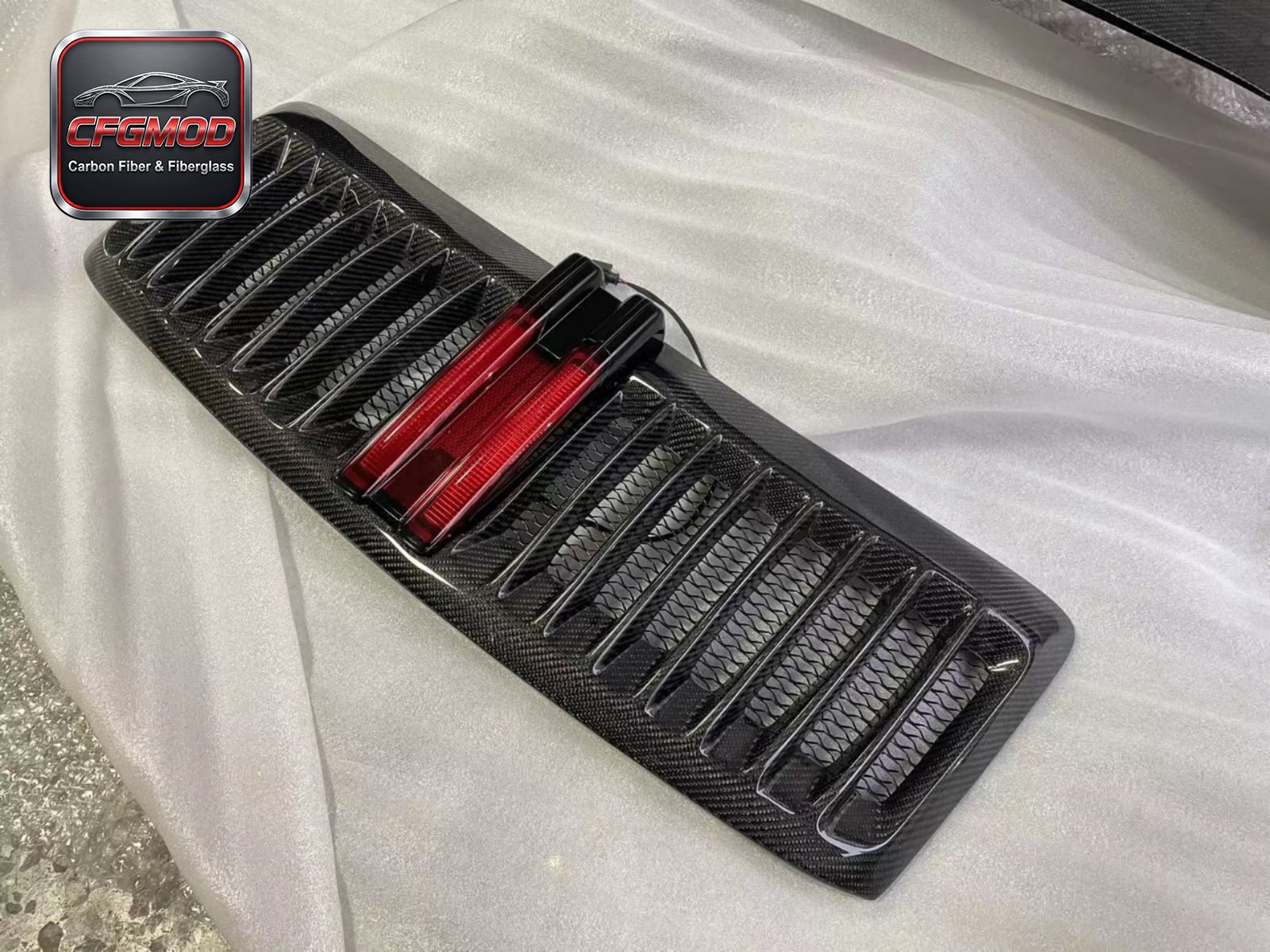 992 Style Carbon Fiber and Primer Rear Engine Grille with Mesh for Porsche 911 991.1 Upgrade Decklid Tuning Parts — 6