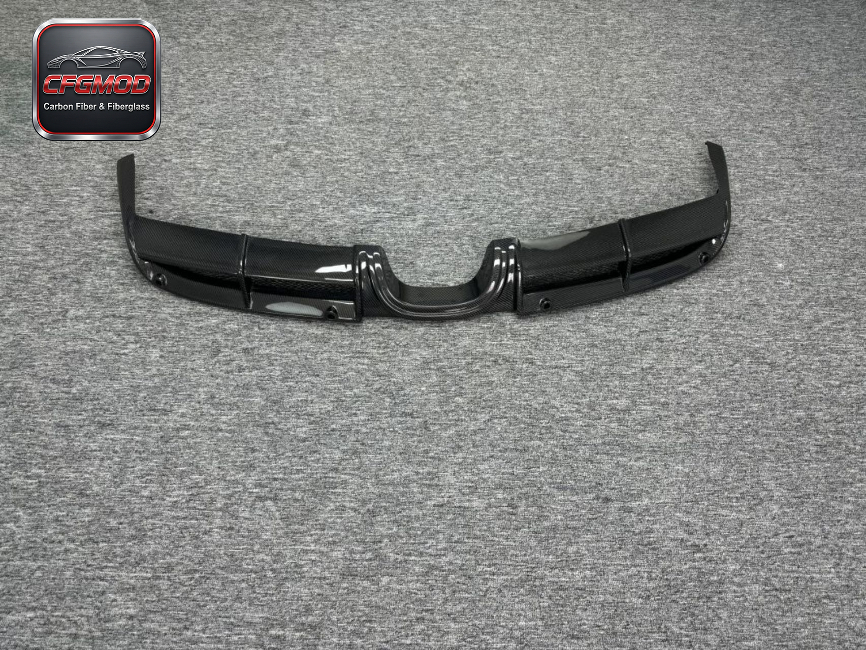 GT4 Style Dry Carbon Fiber Rear Lip Diffuser for Porsche 718 Boxster Cayman Rear Bumper Splitter Tuning Parts — 4